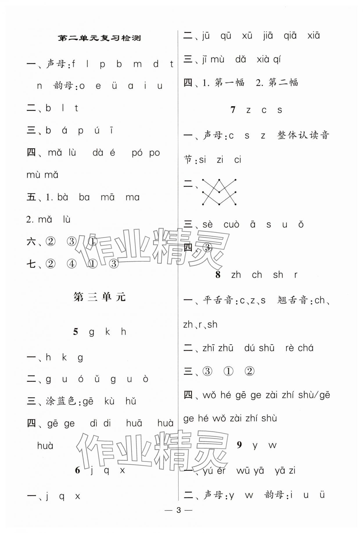 2024年經(jīng)綸學(xué)典默寫(xiě)達(dá)人一年級(jí)語(yǔ)文上冊(cè)人教版 第3頁(yè)