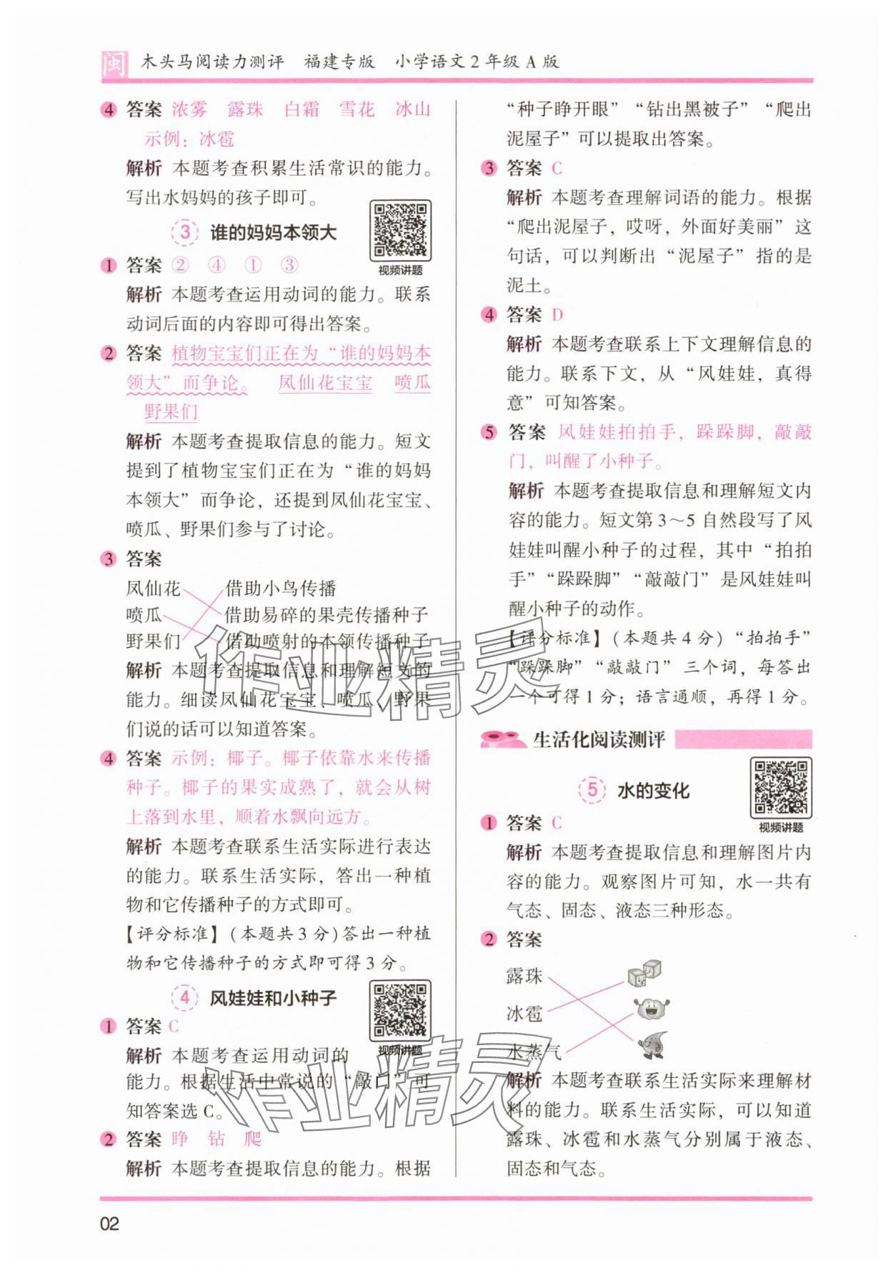 2025年木頭馬閱讀力測評二年級語文部編版A版福建專版 第2頁