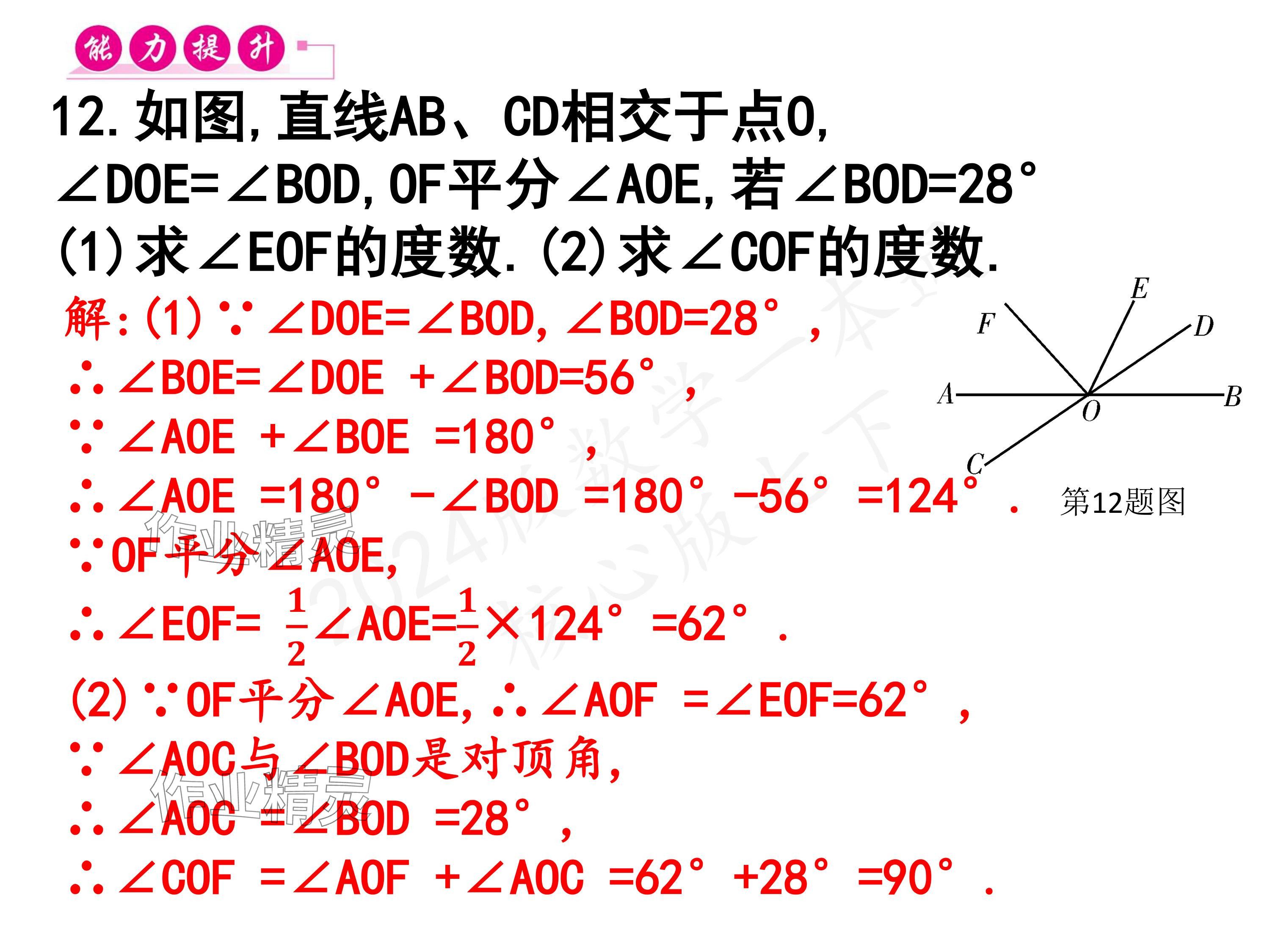 2024年一本通武漢出版社七年級數(shù)學下冊北師大版 參考答案第29頁