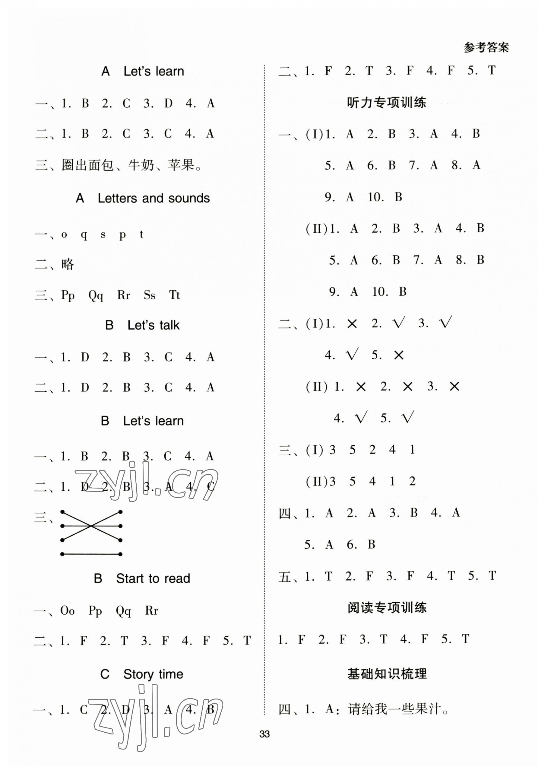 2023年同步學堂導學測三年級英語上冊人教版 第9頁
