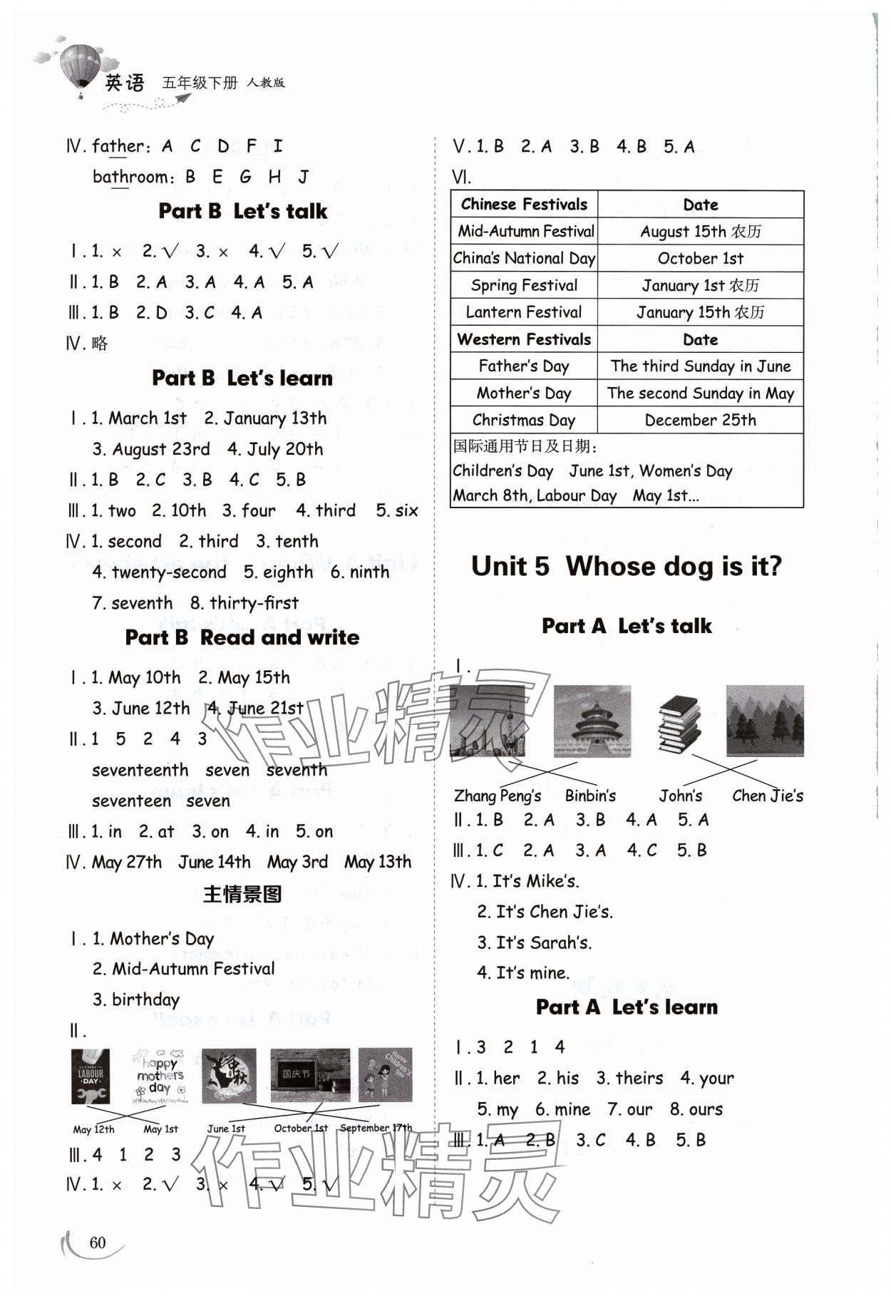 2024年小學(xué)同步練習(xí)冊五年級(jí)英語下冊人教版山東科學(xué)技術(shù)出版社 第4頁