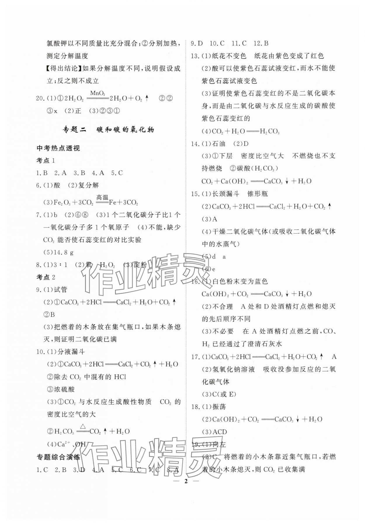 2025年中考導航總復習化學 第2頁