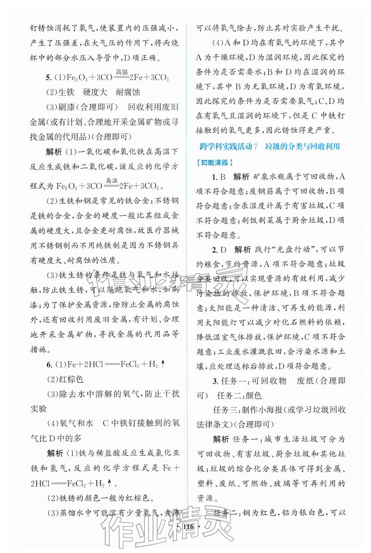 2026年同步精练广东九年级化学下册人教版&nbsp;第8页