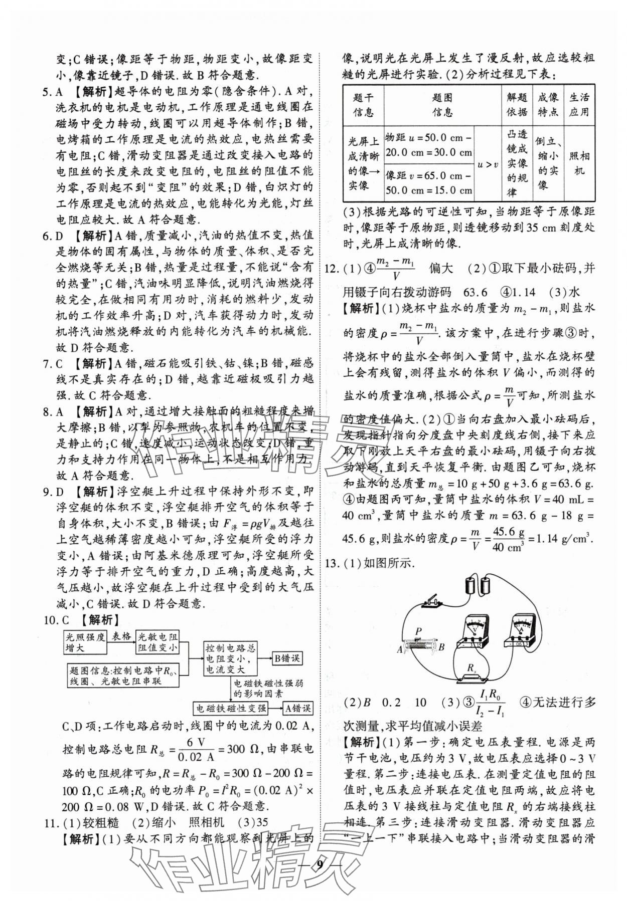 2025年圆梦六月物理山西专版&nbsp;第9页
