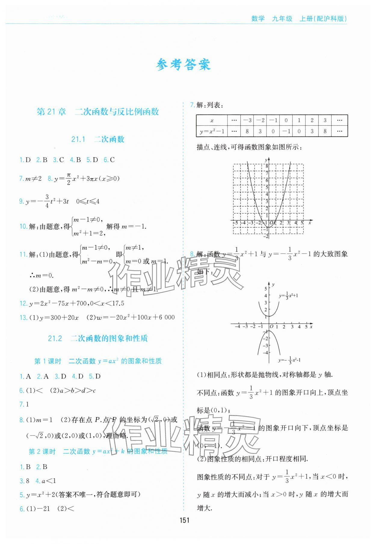 2024年新編基礎(chǔ)訓(xùn)練黃山書社九年級數(shù)學(xué)上冊滬科版 第1頁