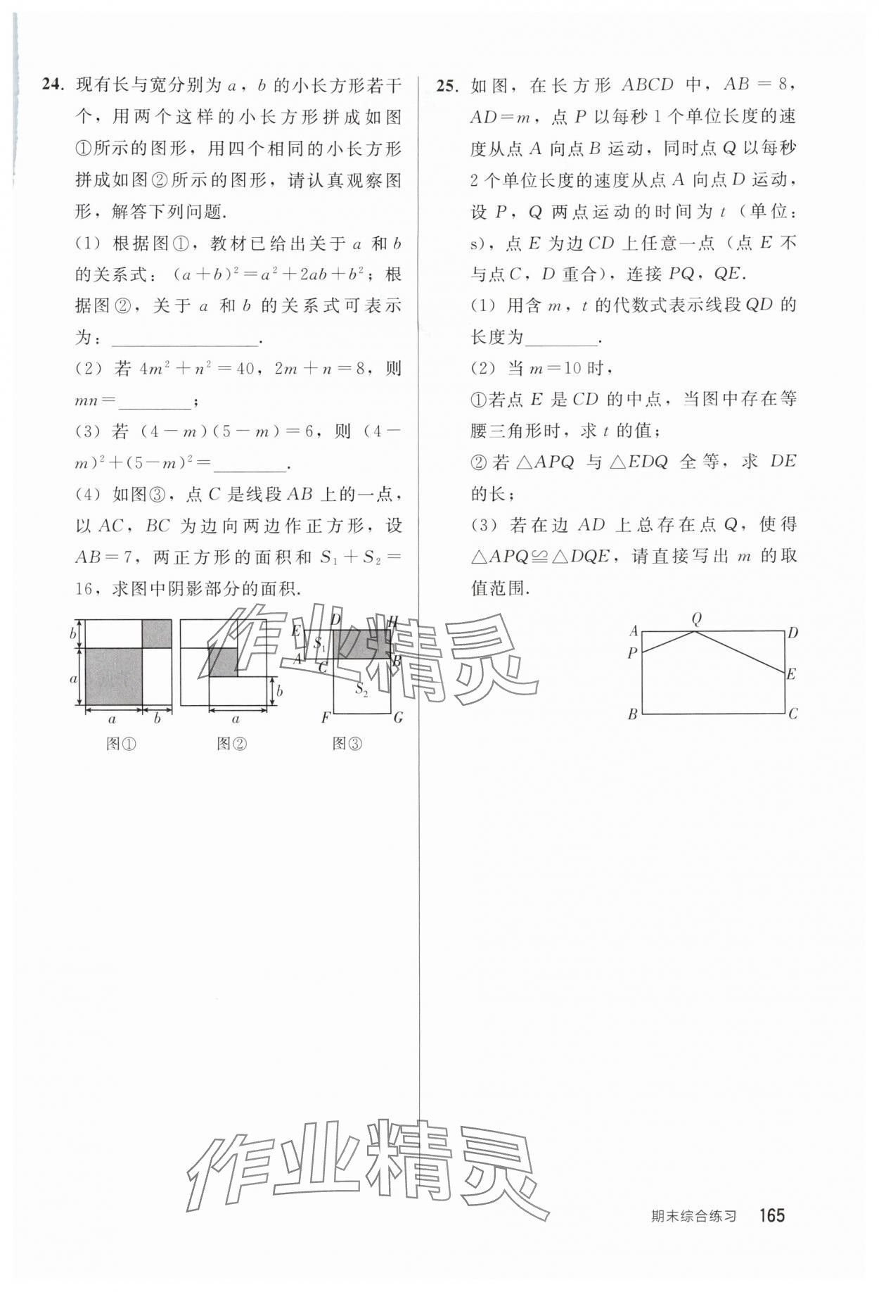 2025年同步练习册人民教育出版社八年级数学上册人教版山东专版 第1页