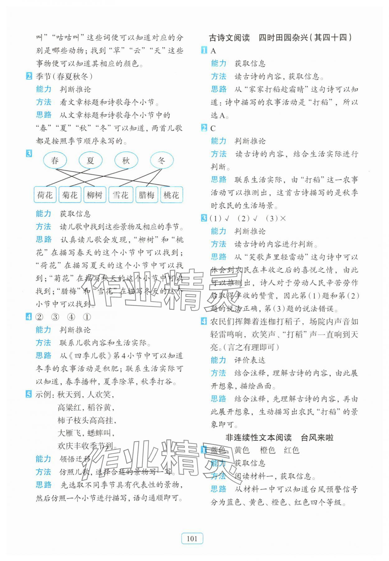 2025年知行合阅读主题拓展训练二年级上册人教版&nbsp;第5页