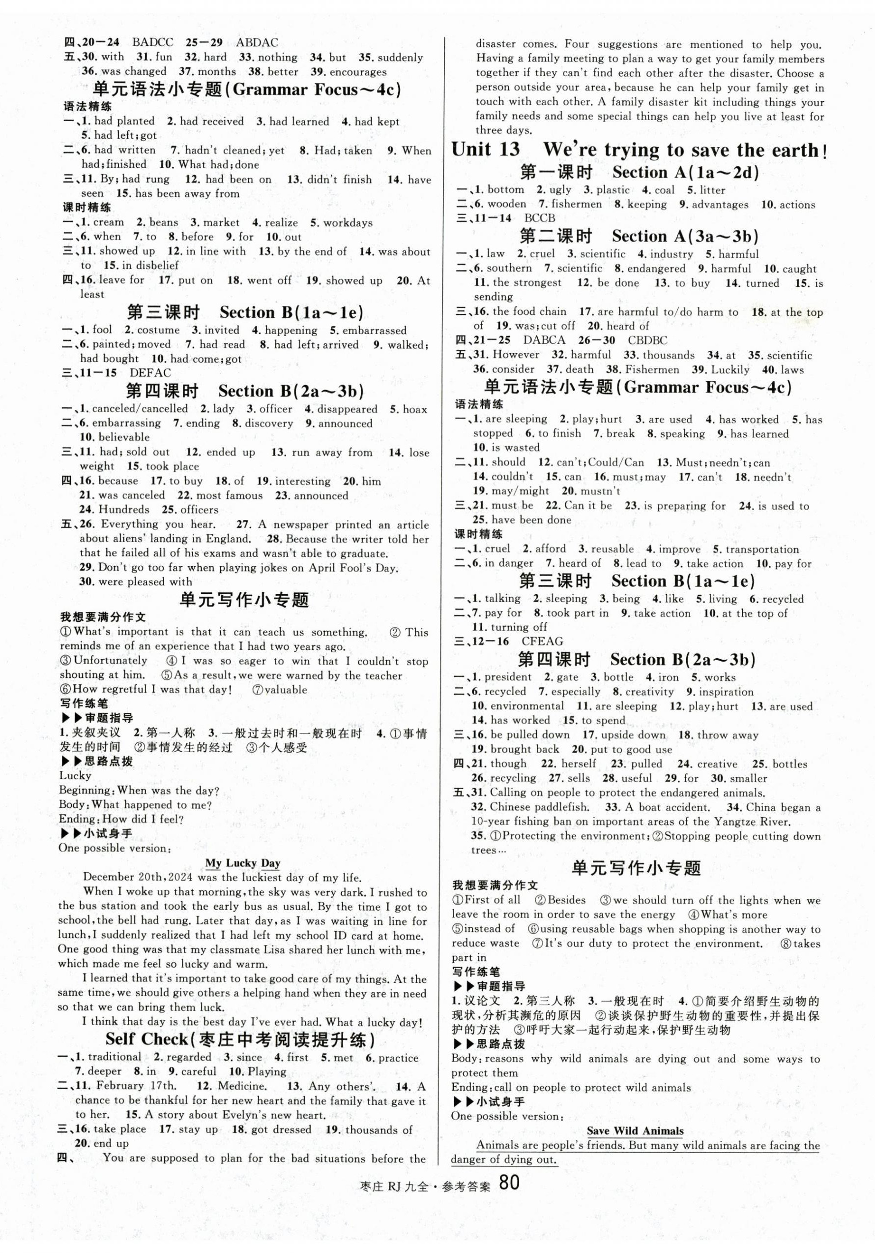 2025年名校课堂九年级英语全一册人教版枣庄专版 第8页