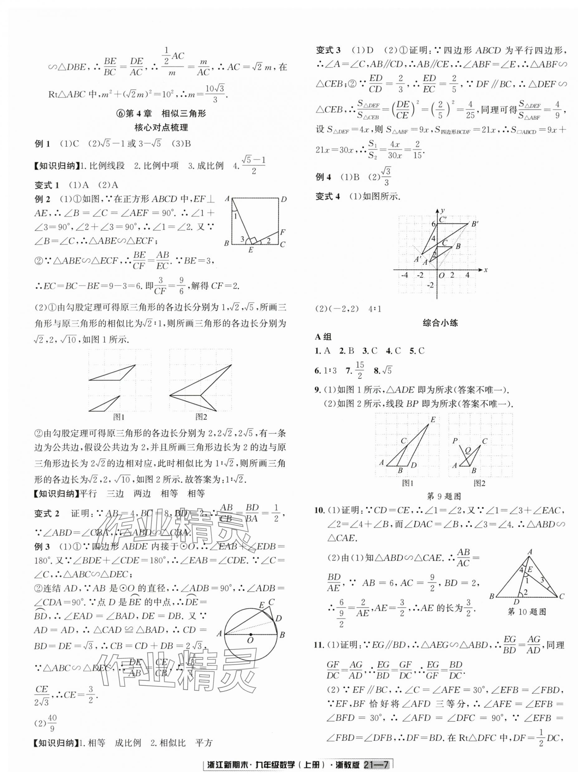 2023年浙江新期末九年級(jí)數(shù)學(xué)上冊(cè)浙教版 第7頁