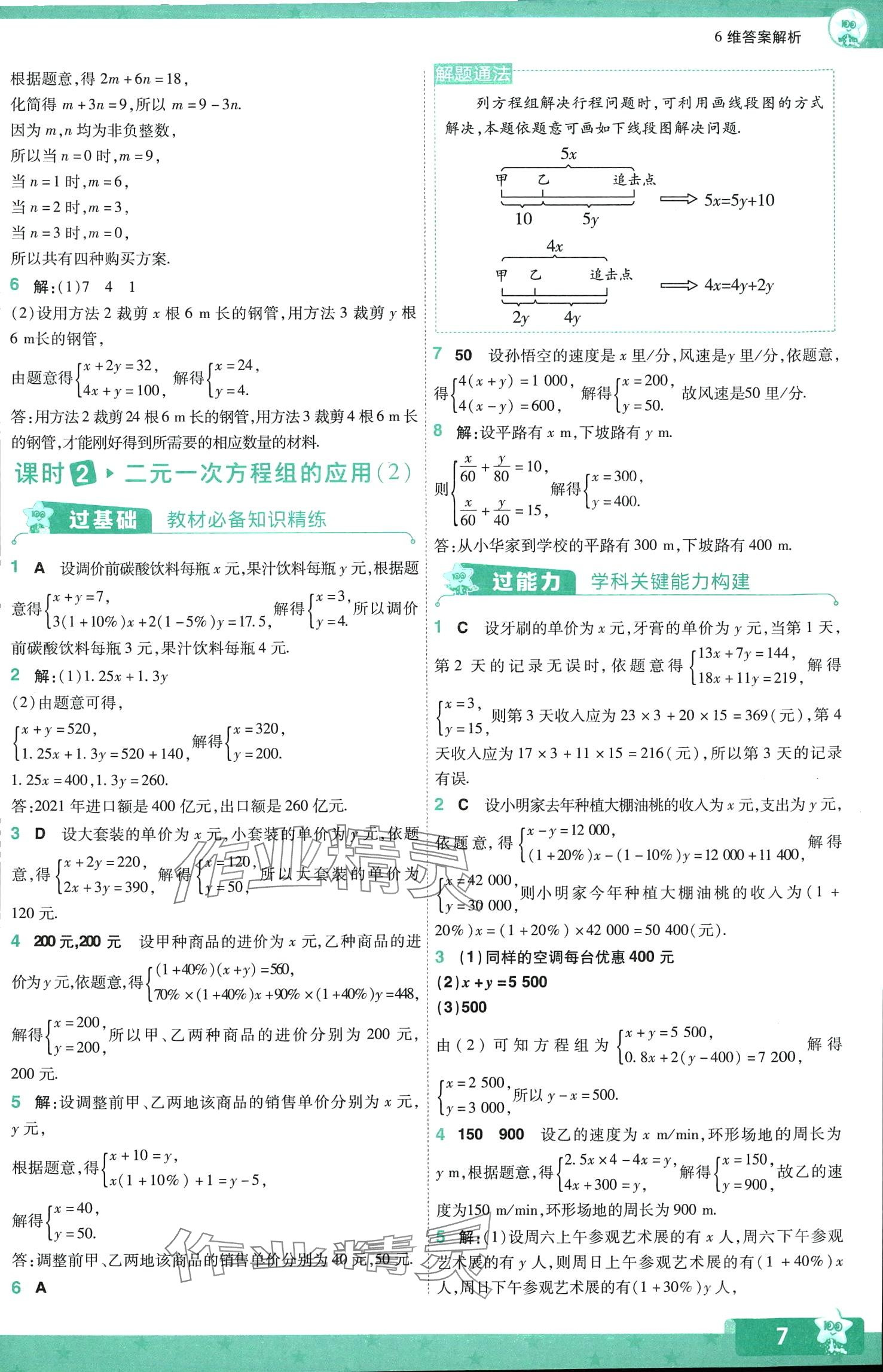 2024年一遍過七年級數(shù)學(xué)下冊冀教版 第7頁