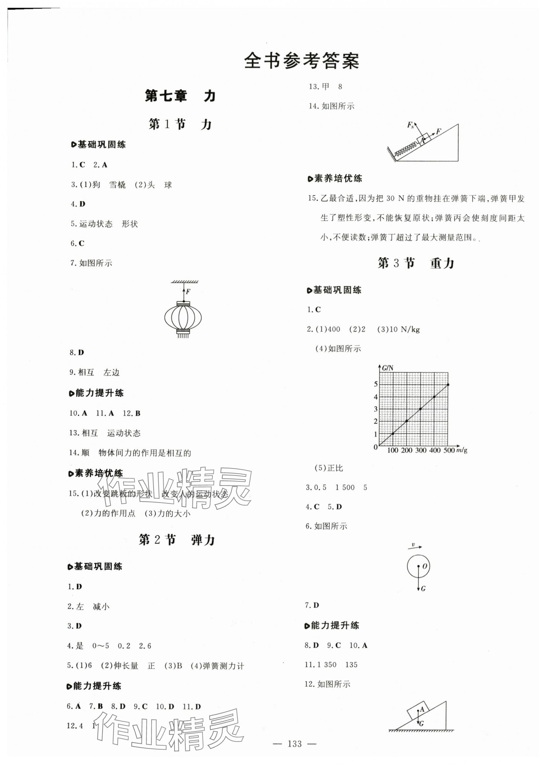 2024年練案八年級物理下冊人教版 第1頁