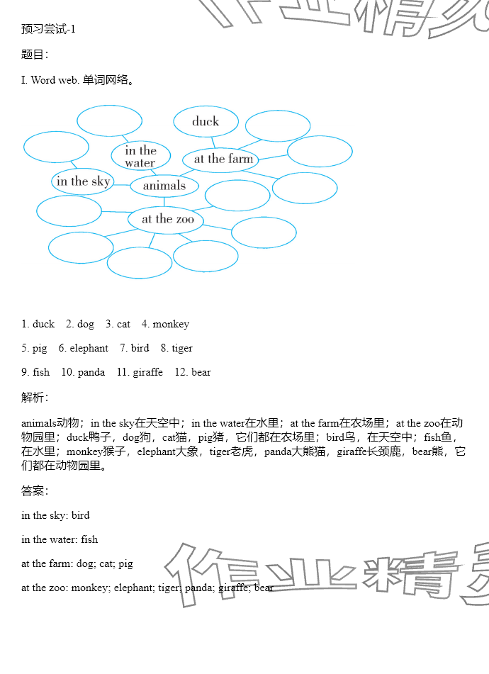 2024年同步實踐評價課程基礎(chǔ)訓(xùn)練三年級英語下冊人教版 參考答案第27頁