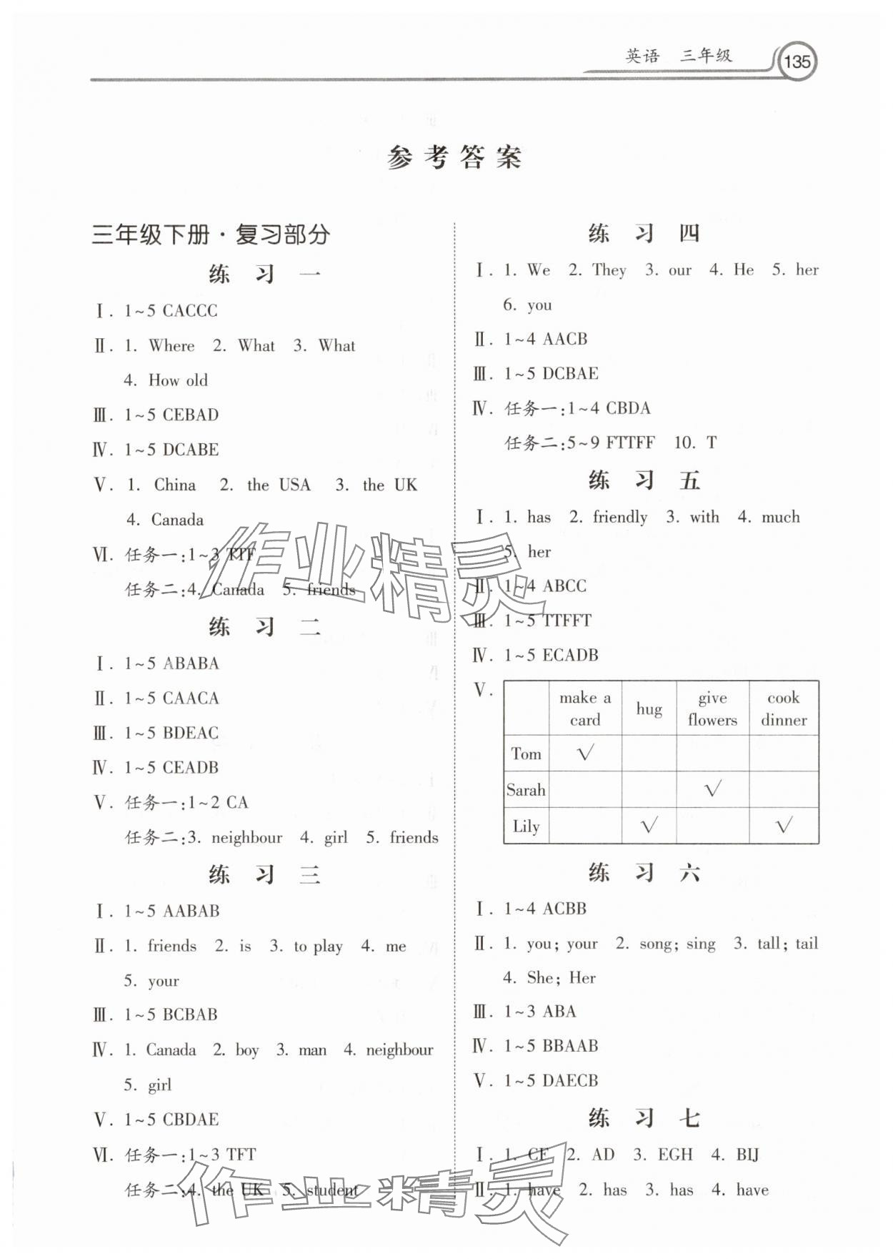 2025年暑假作业河北美术出版社三年级英语人教版 第1页