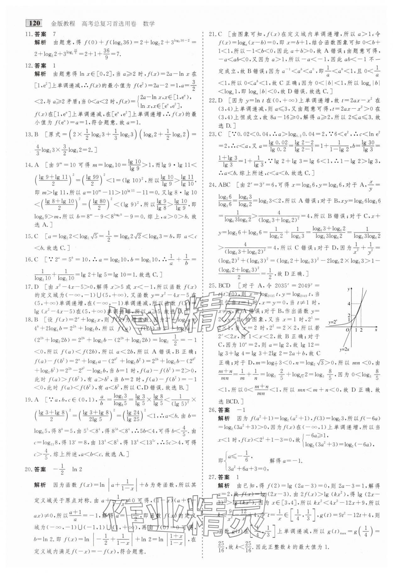 2025年高考總復(fù)習(xí)首選用卷數(shù)學(xué)人教版 第16頁