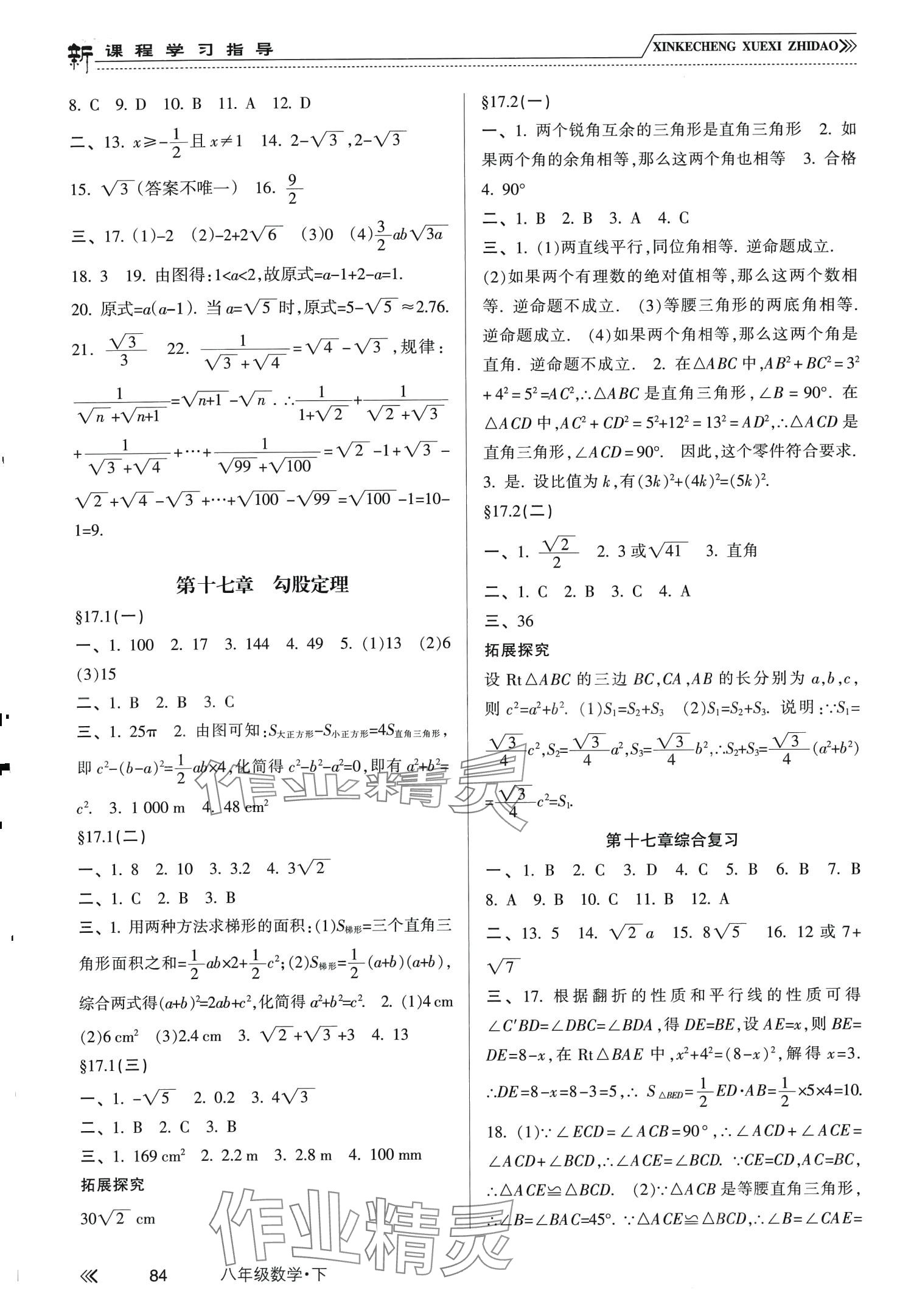 2024年新課程學習指導南方出版社八年級數(shù)學下冊人教版 第2頁