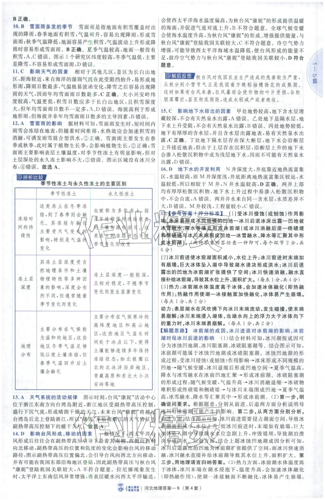 2026年金考卷優秀模擬試卷匯編45套高中地理河北專版 第9頁