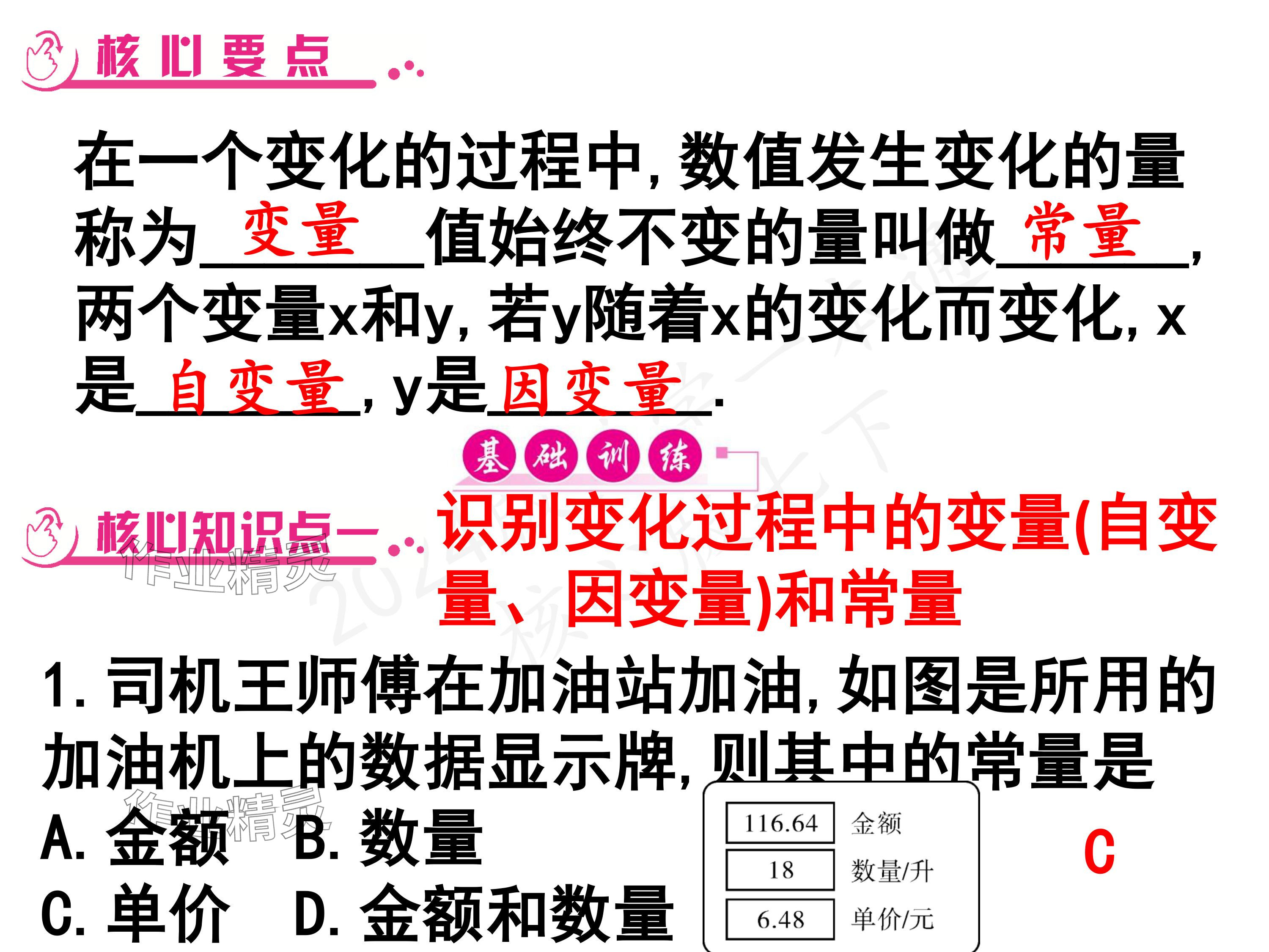 2024年一本通武汉出版社七年级数学下册北师大版 参考答案第2页