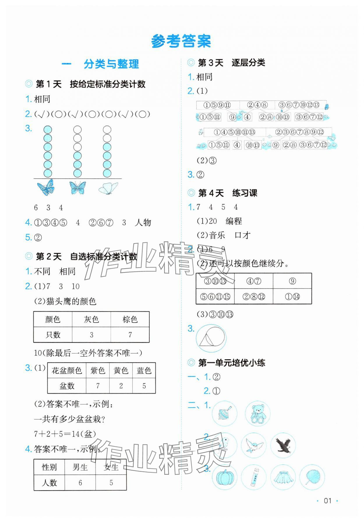 2025年课后小练习二年级数学上册人教版 第1页
