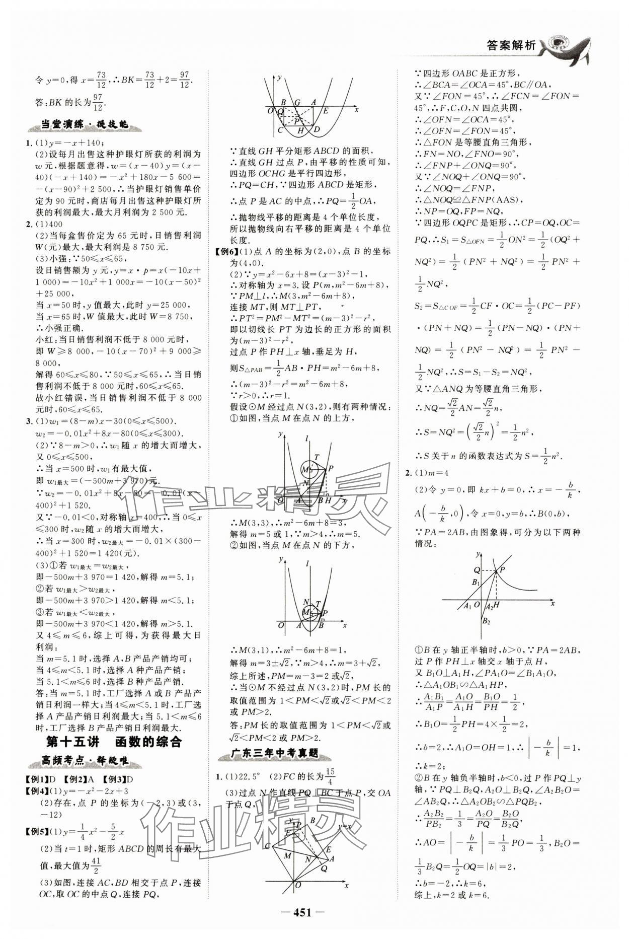 2024年世紀(jì)金榜金榜中考數(shù)學(xué)深圳專版 參考答案第6頁