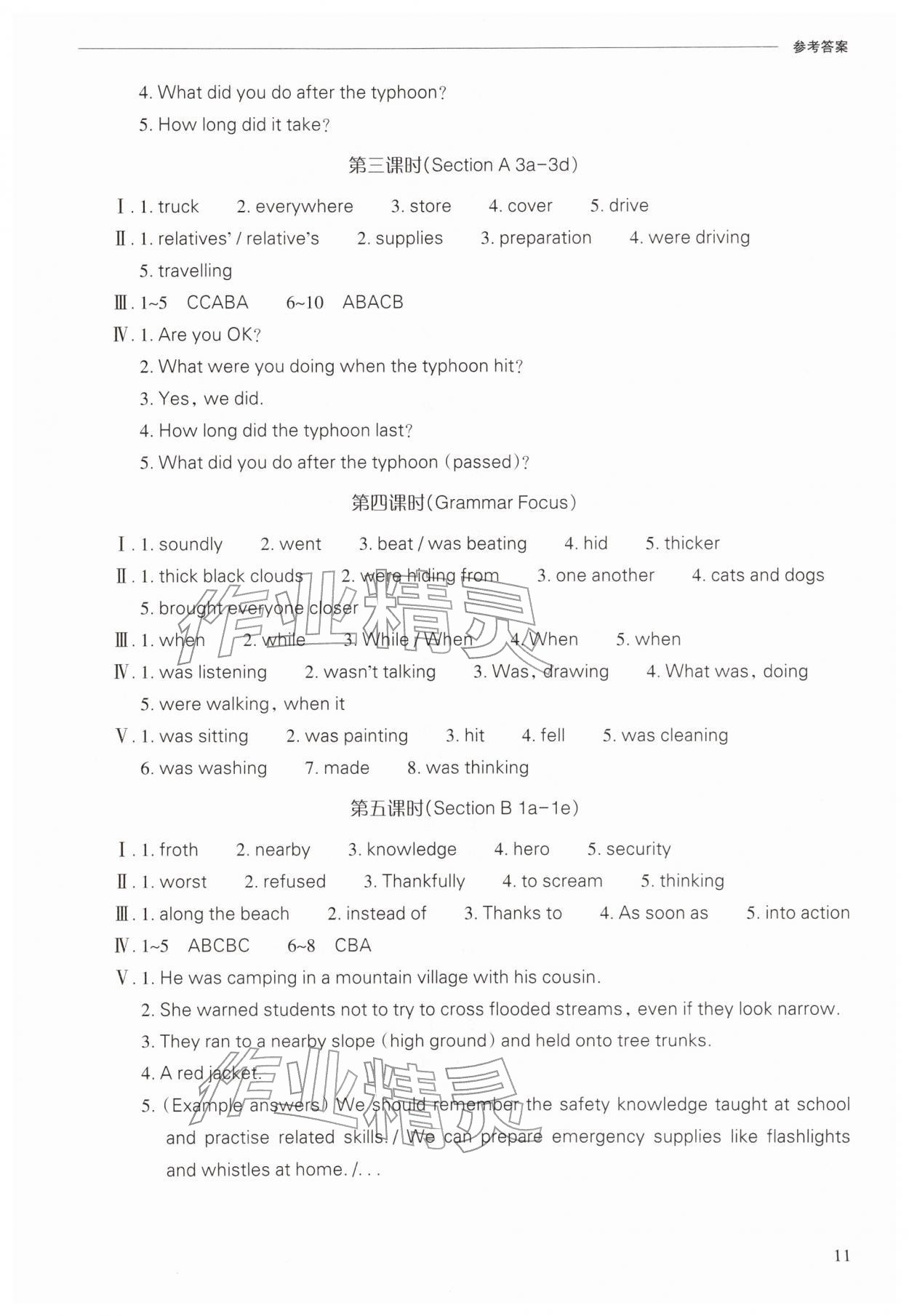 2026年新课程问题解决导学方案八年级英语下册人教版&nbsp;第11页