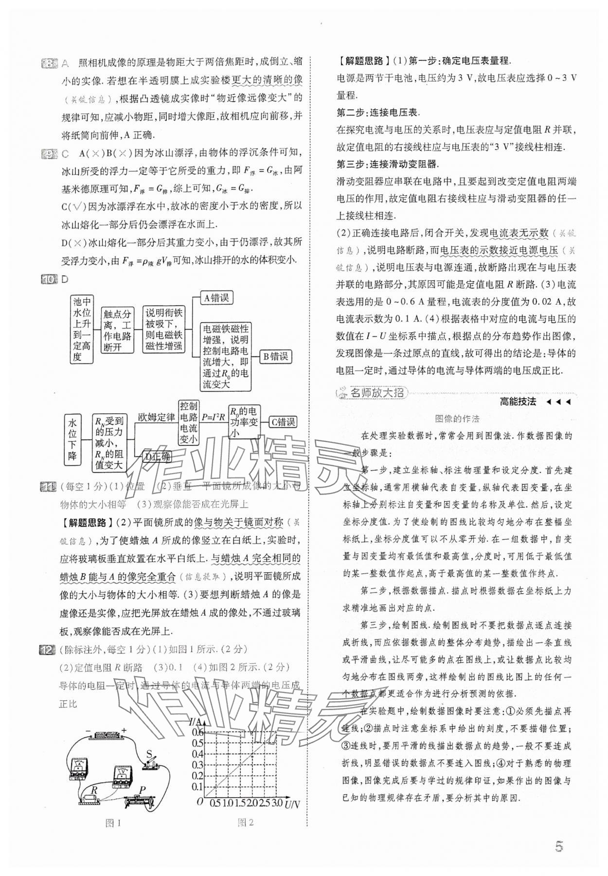 2024年金考卷中考45套匯編物理山西專版 參考答案第5頁