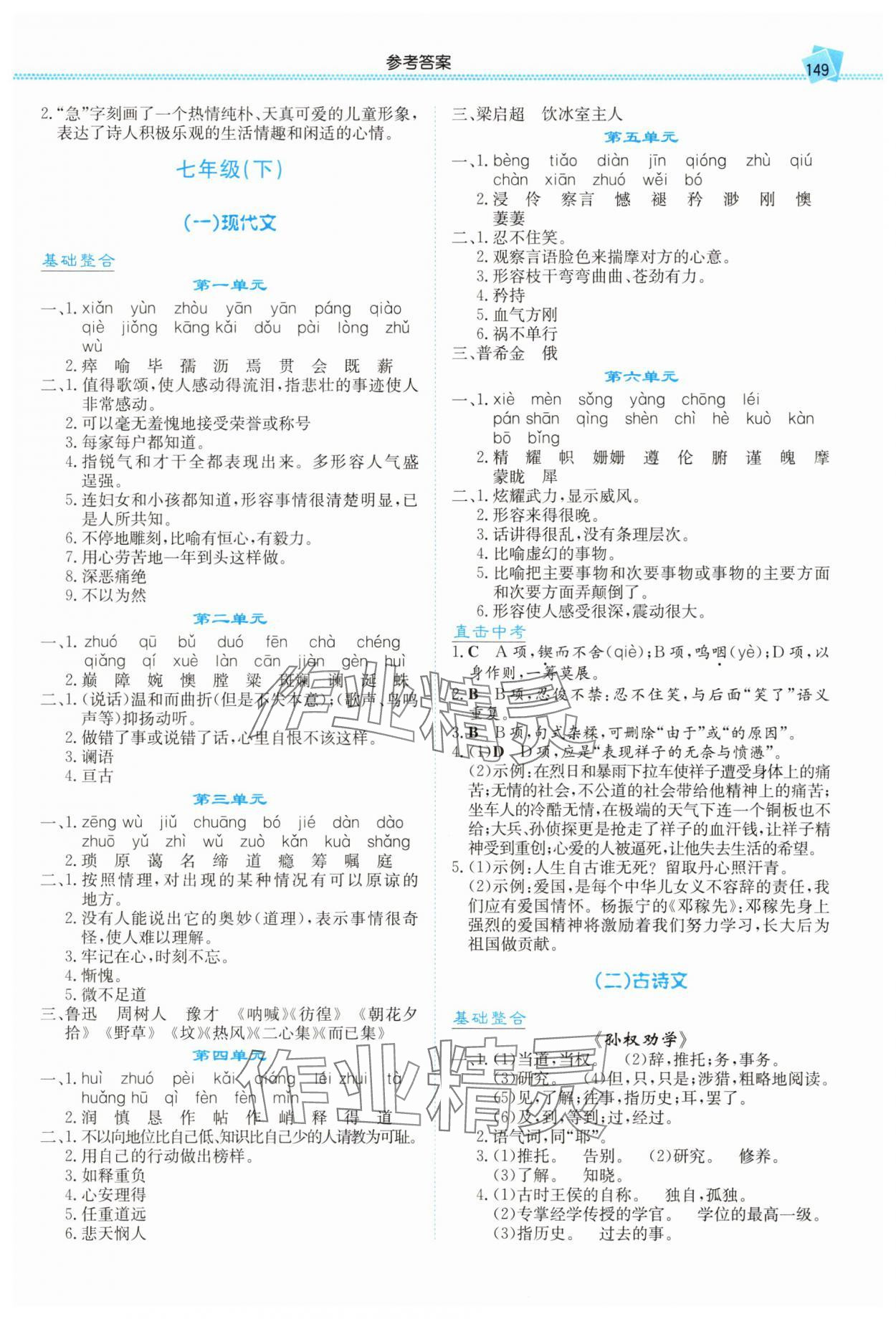 2025年湘教考苑中考总复习语文长沙版 第3页