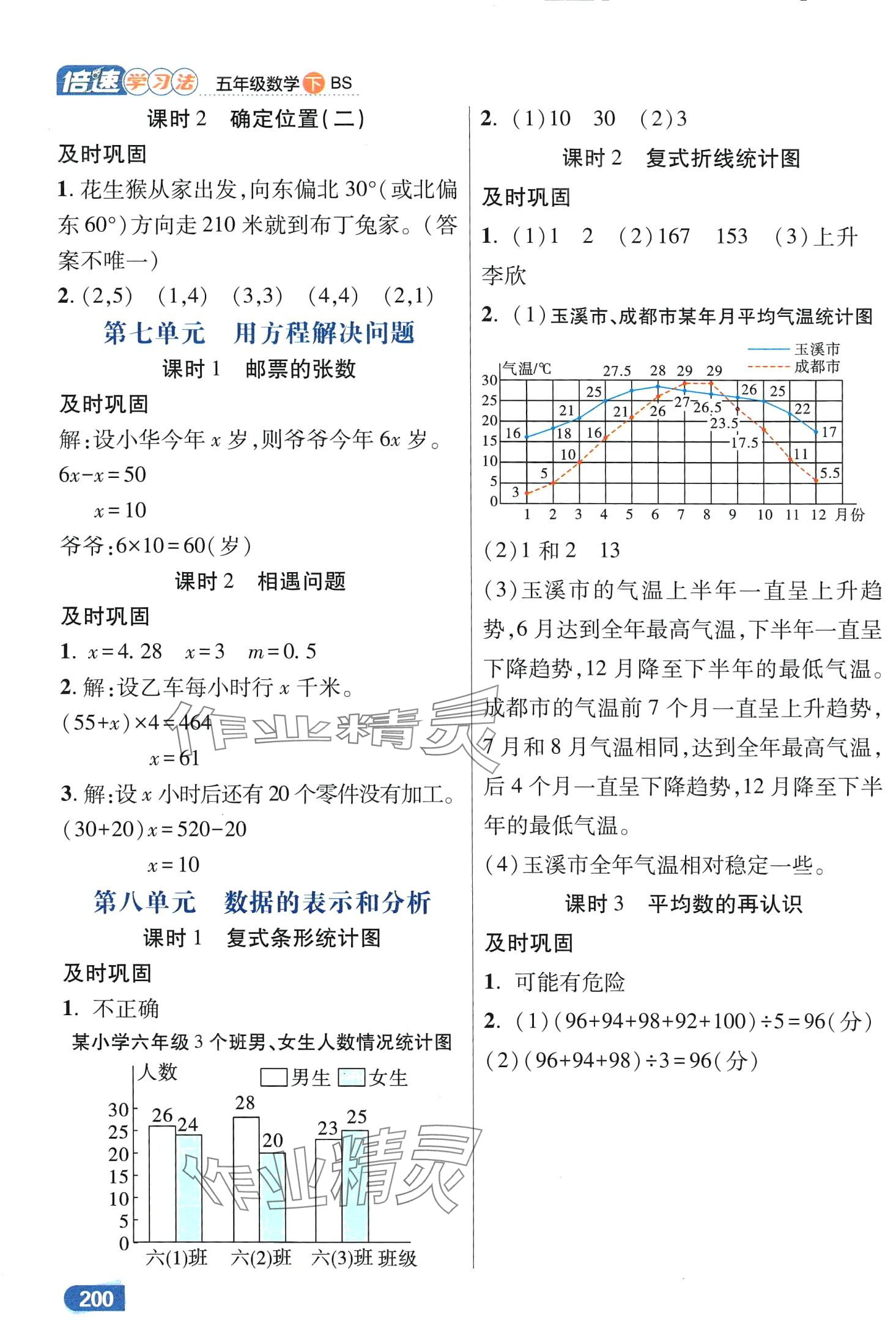 2024年倍速學(xué)習法五年級數(shù)學(xué)下冊北師大版 第4頁