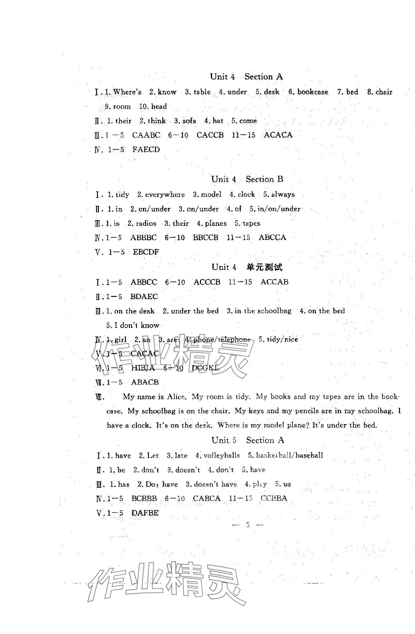 2023年文曲星跟蹤測(cè)試卷七年級(jí)英語(yǔ)上冊(cè)人教版 第5頁(yè)