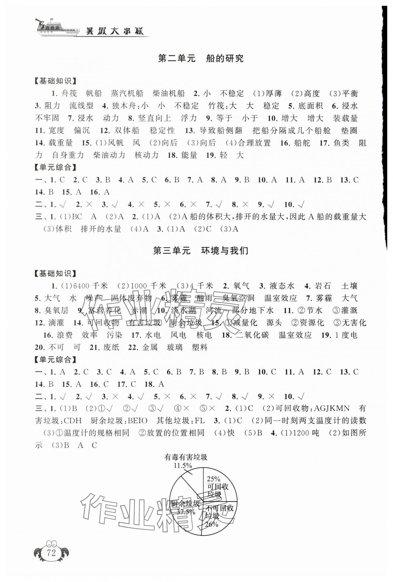 2025年暑假大串联五年级科学教科版 第2页