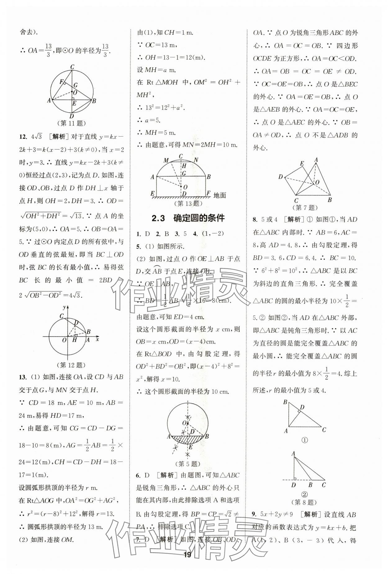 2024年拔尖特訓(xùn)九年級(jí)數(shù)學(xué)上冊(cè)蘇科版 參考答案第19頁