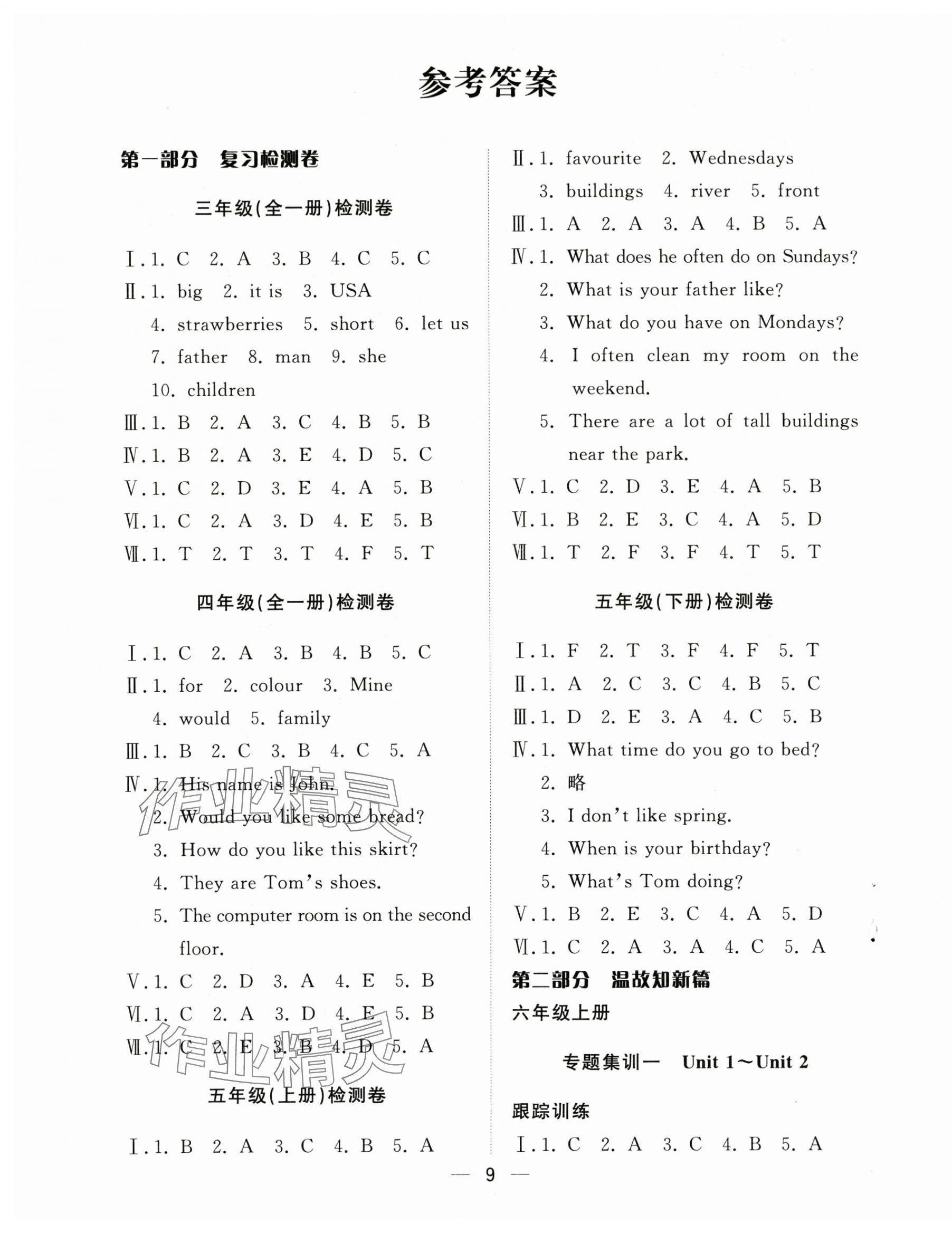 2025年暑假集訓六年級英語通用版合肥工業大學出版社 第1頁