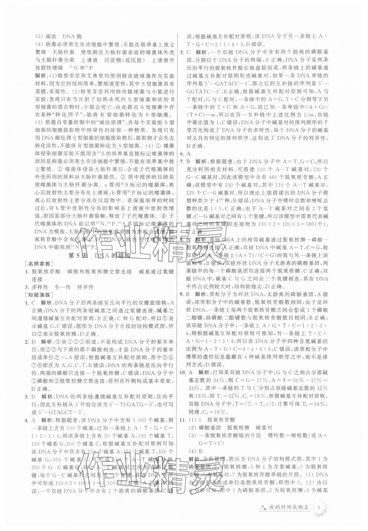 2025年最高考假期作業(yè)高一生物 第5頁