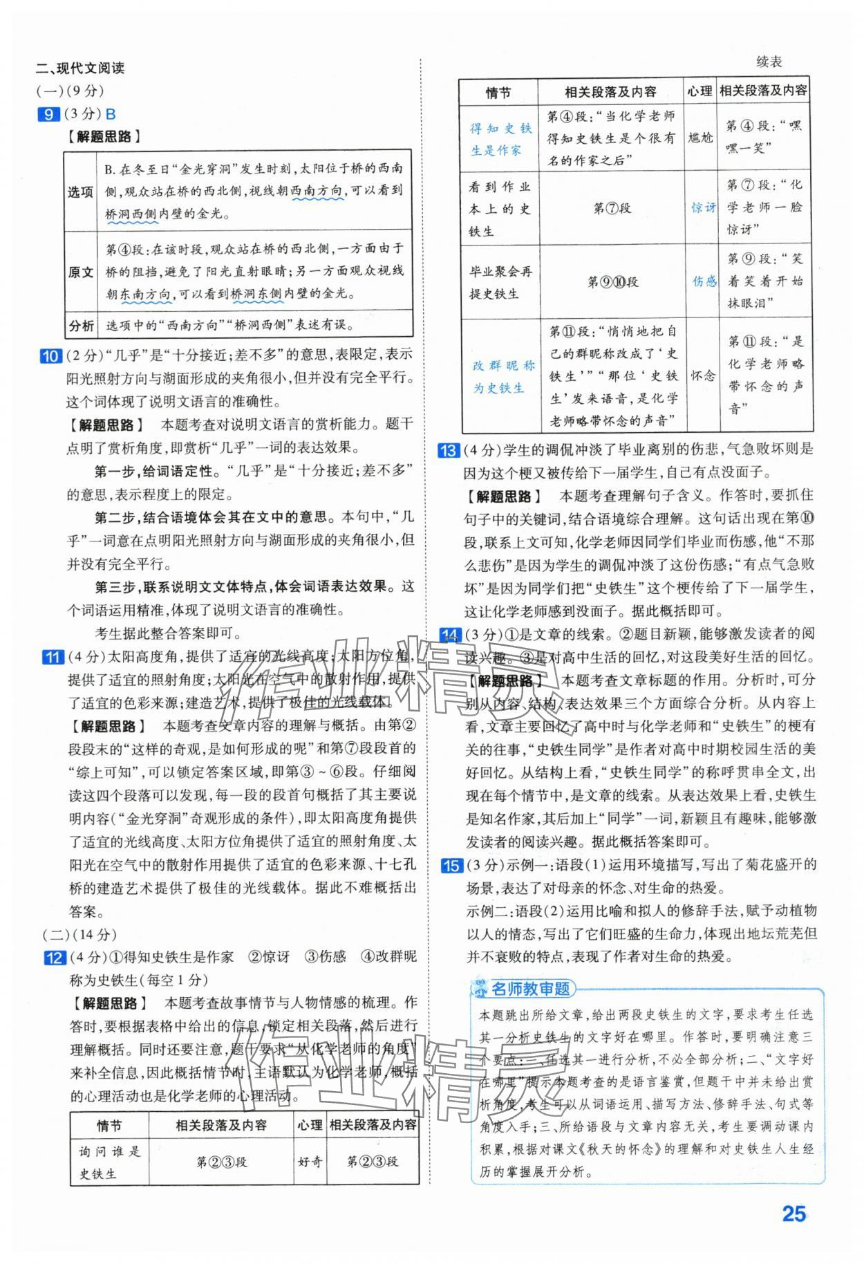 2024年金考卷45套匯編語文河北專版 第25頁