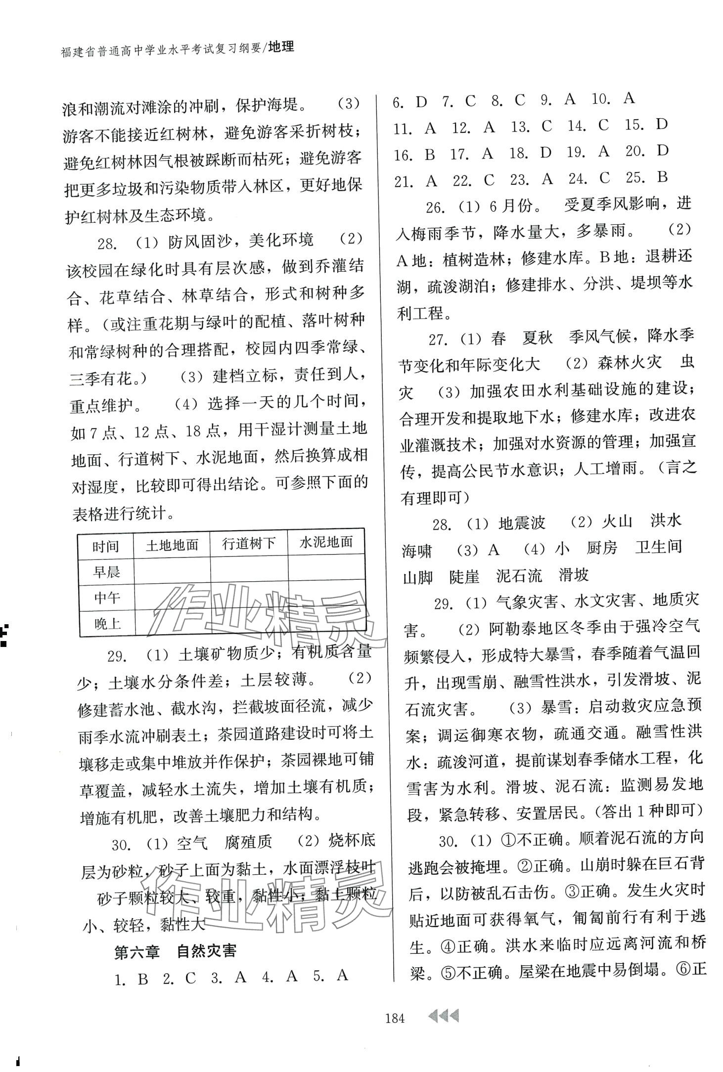 2024年福建省普通高中学业水平考试复习纲要地理&nbsp;第4页