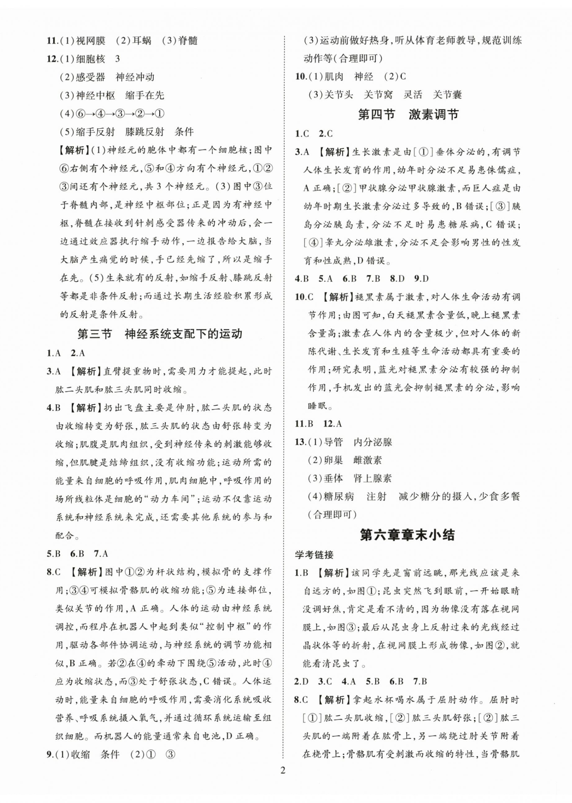 2025年一课一练创新练习八年级生物上册人教版 第2页