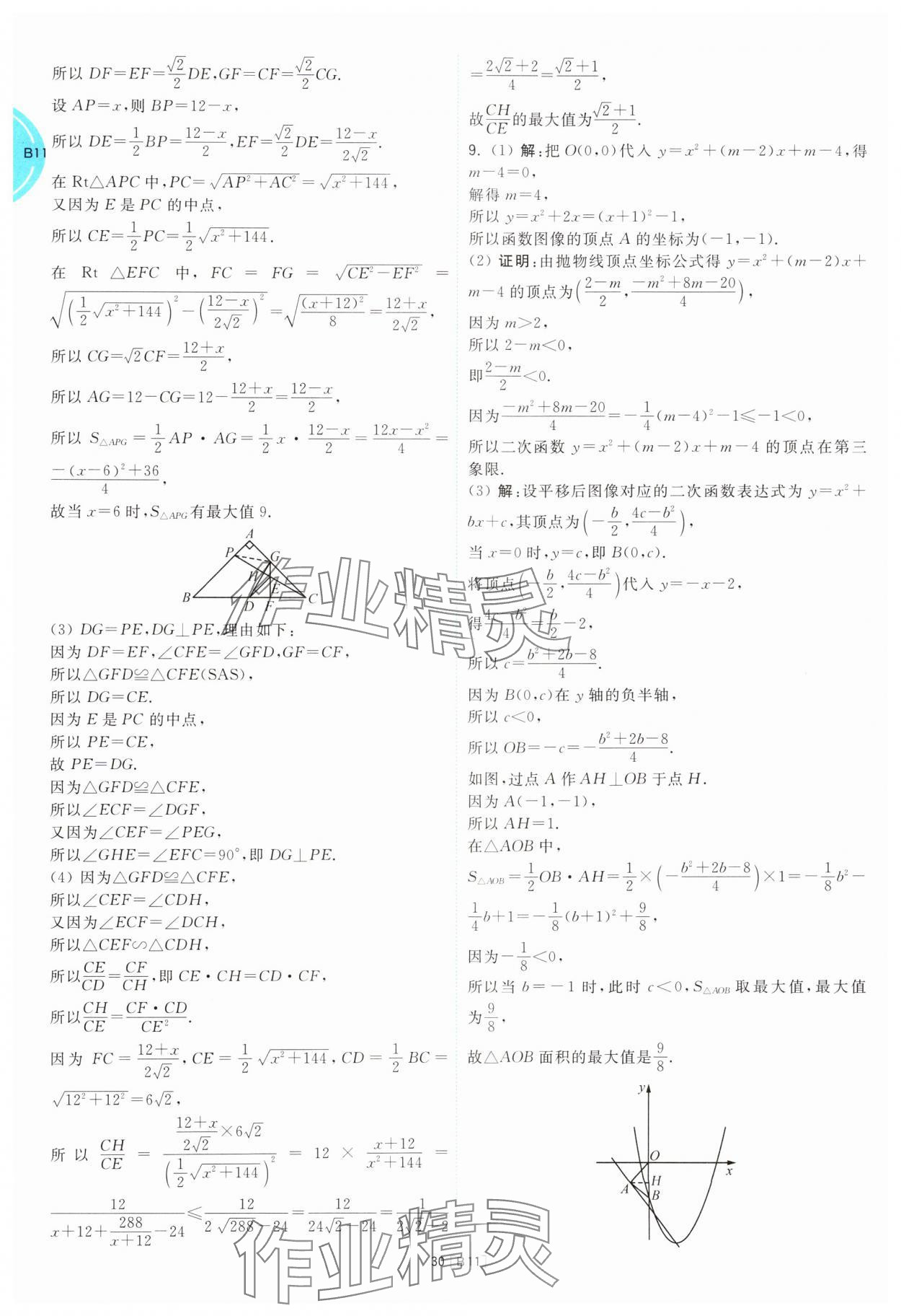 2025年江蘇十三大市名卷優(yōu)選38套中考數(shù)學(xué) 參考答案第30頁(yè)