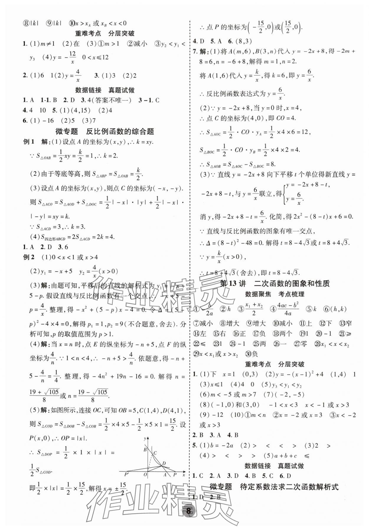 2025年中考大數(shù)據(jù)數(shù)學(xué)河北專版&nbsp;參考答案第8頁