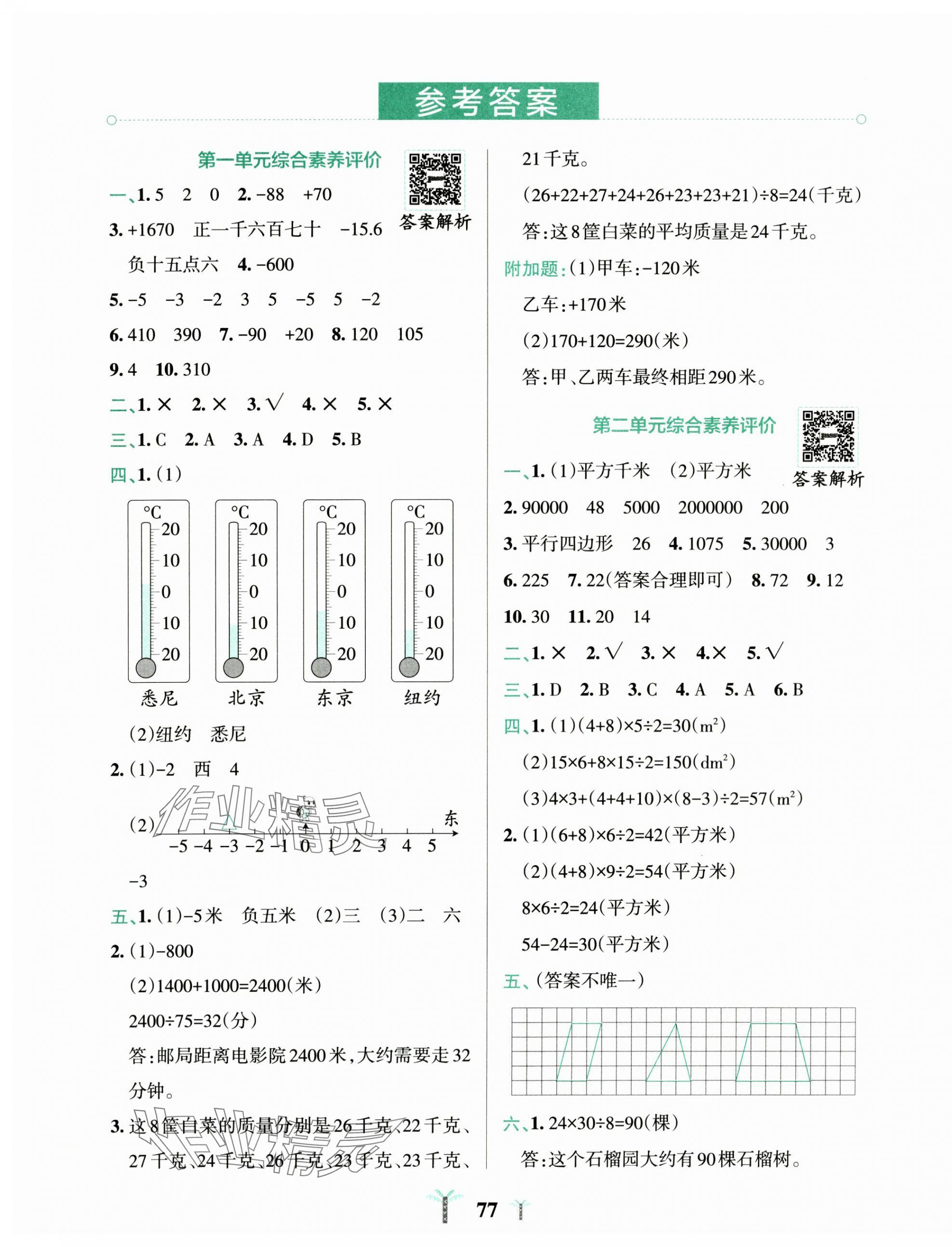 2025年小学学霸冲A卷五年级数学上册苏教版 第1页
