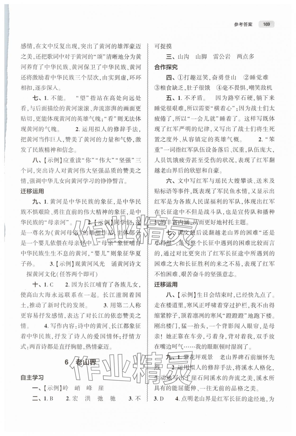 2025年同步練習(xí)冊(cè)大象出版社七年級(jí)語(yǔ)文下冊(cè)人教版 第5頁(yè)