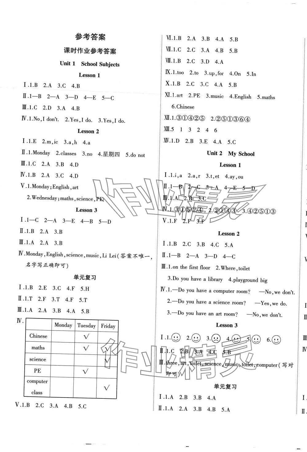 2024年優派全能檢測三年級英語下冊人教新起點 第1頁