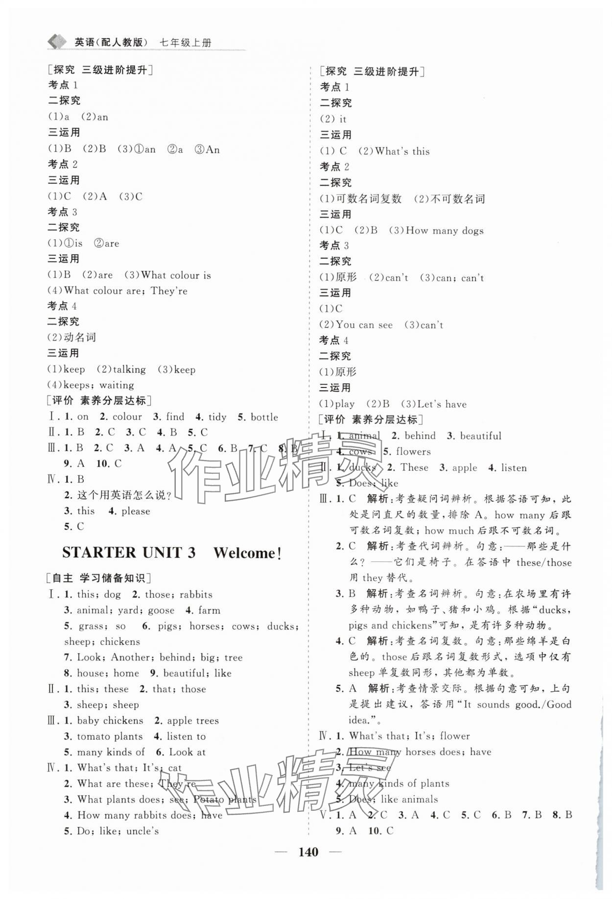 2025年新课程同步练习册七年级英语上册人教版 第2页
