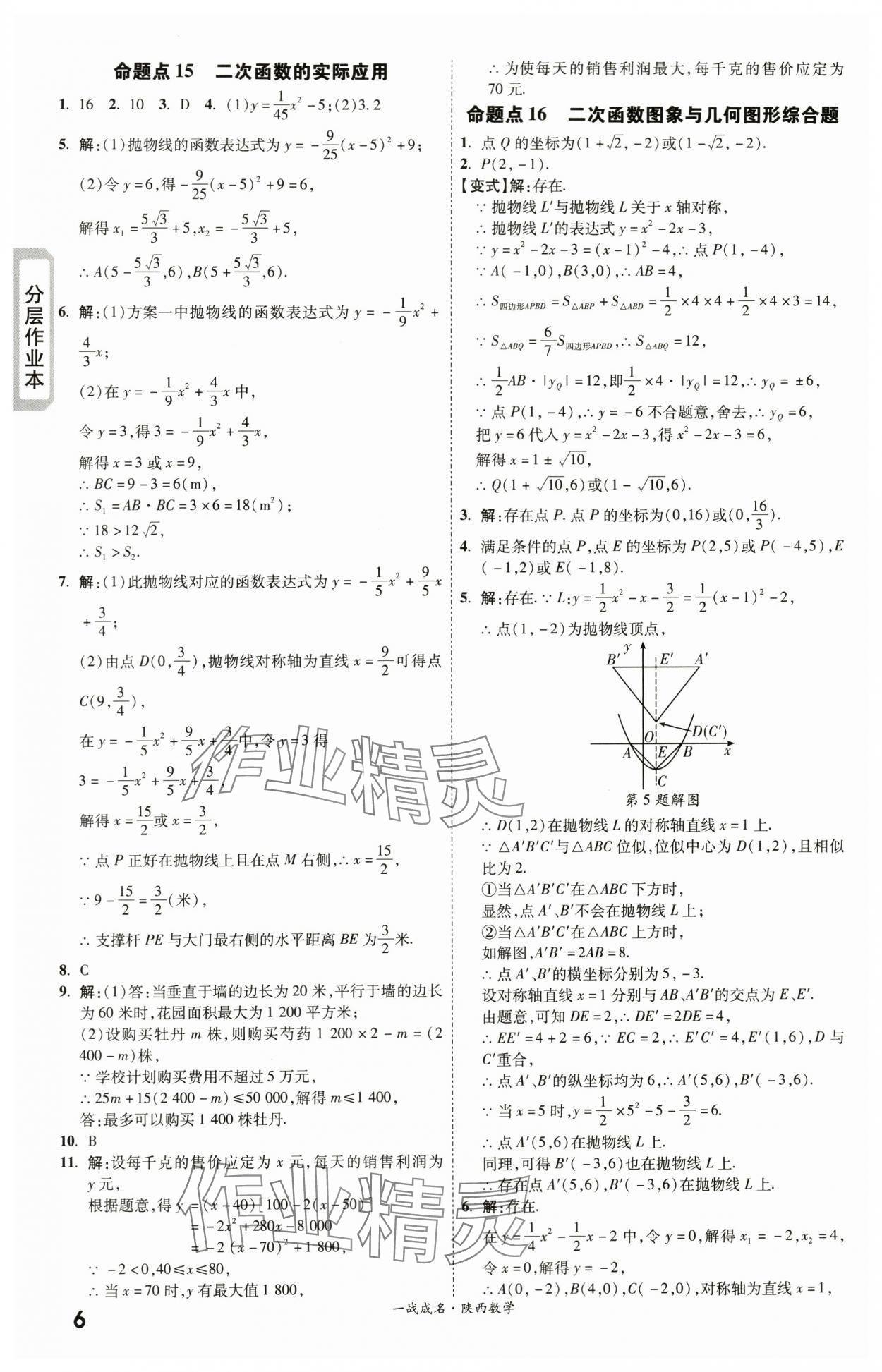 2024年一戰(zhàn)成名考前新方案數(shù)學(xué)陜西專版 第6頁