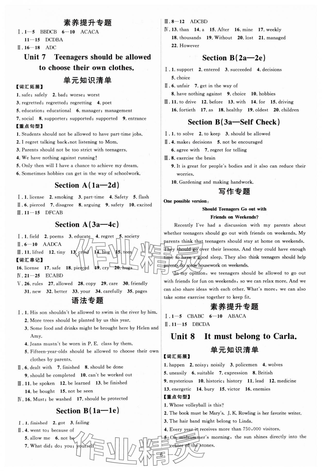 2024年優(yōu)加學案課時通九年級英語全一冊人教版 第6頁