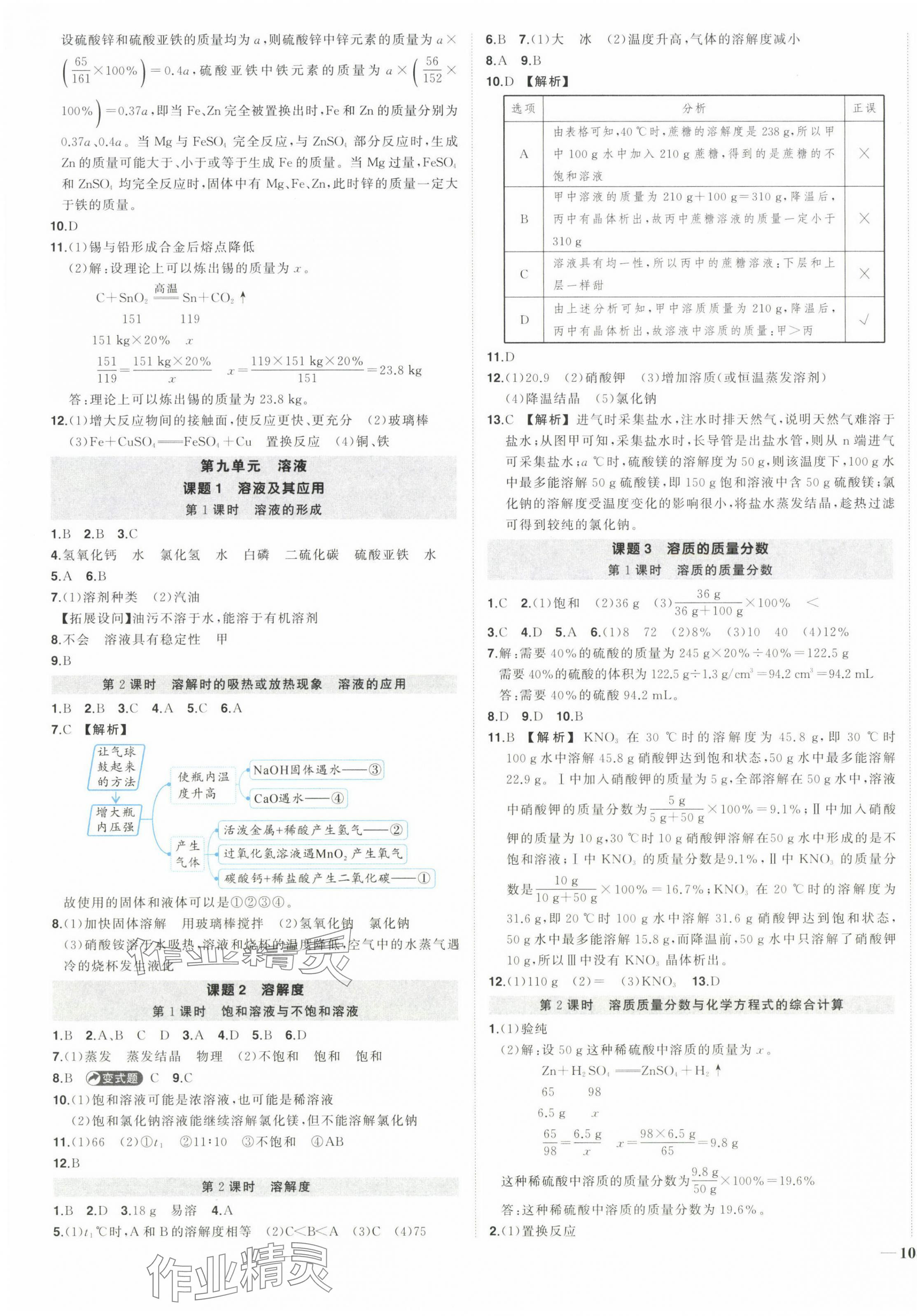 2025年狀元成才路創優作業九年級化學下冊人教版安徽專版 第3頁