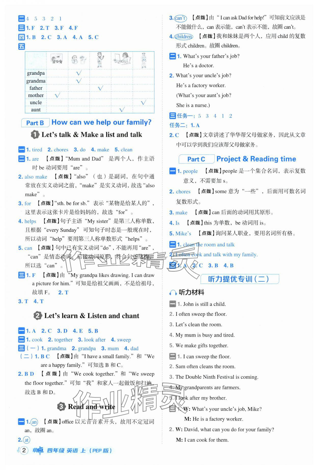 2025年综合应用创新题典中点四年级英语上册人教版 第2页