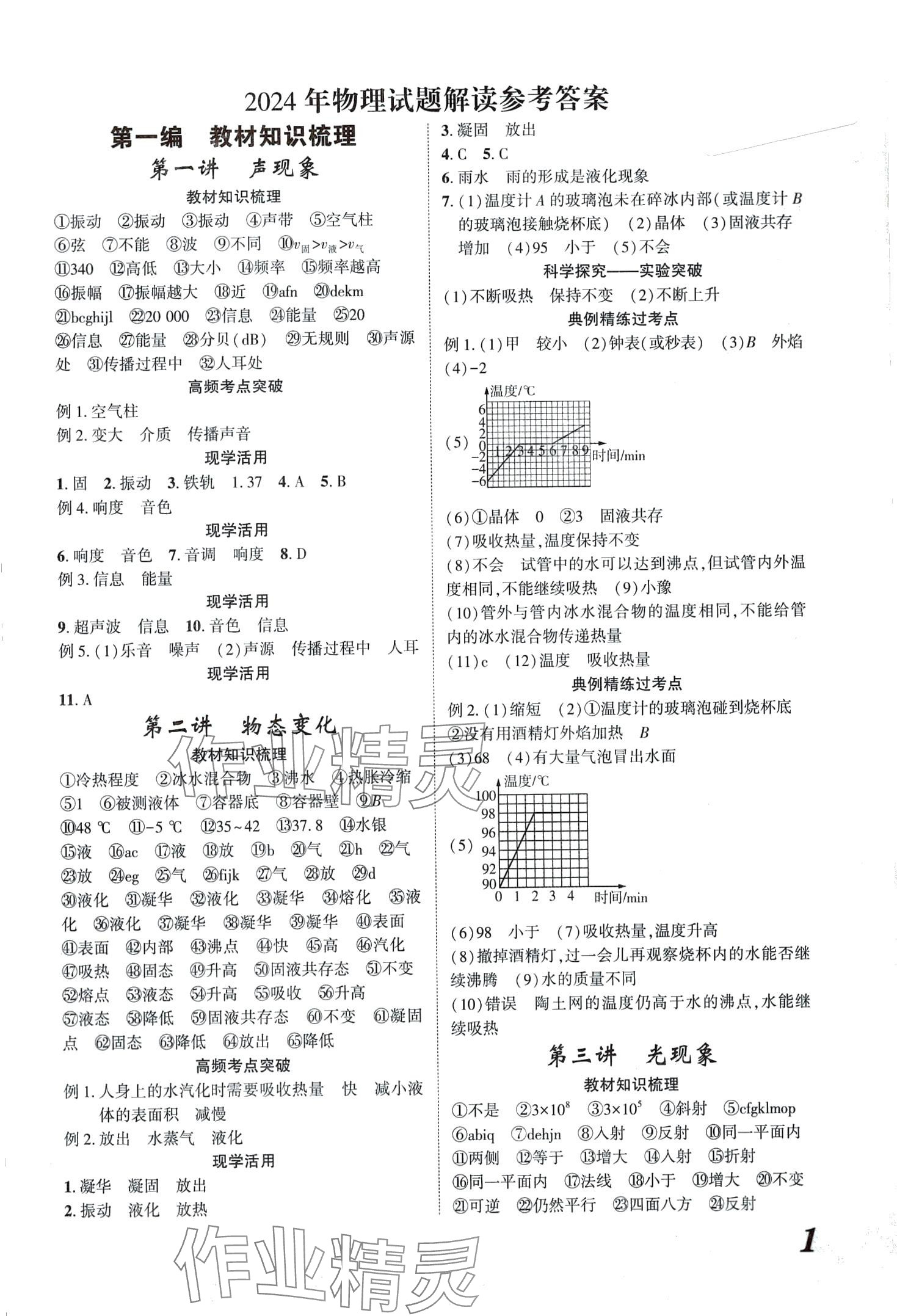 2024年蓝卡中考试题解读物理河南专版 第1页