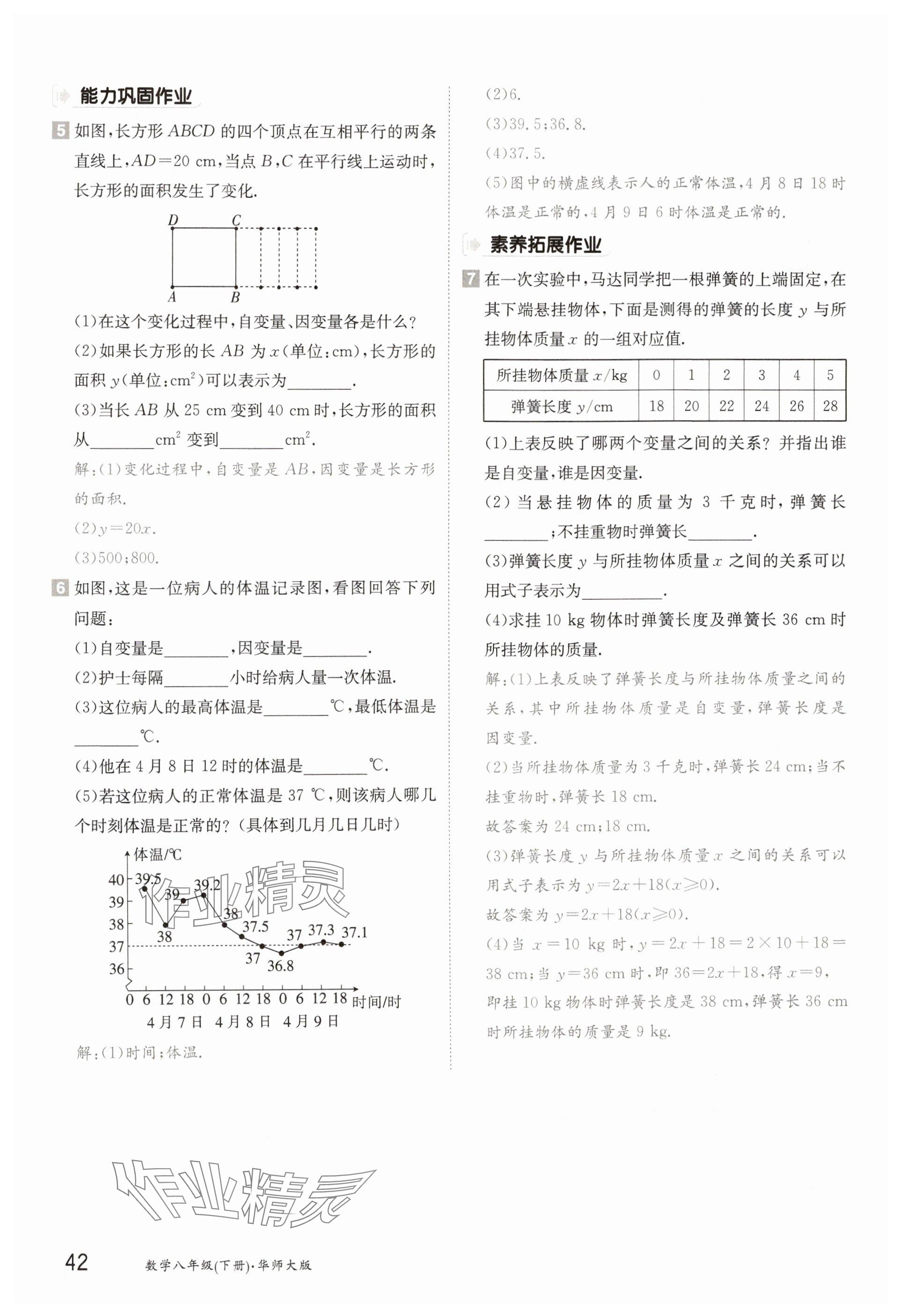 2025年金太陽導(dǎo)學(xué)案八年級(jí)數(shù)學(xué)下冊華師大版 參考答案第42頁