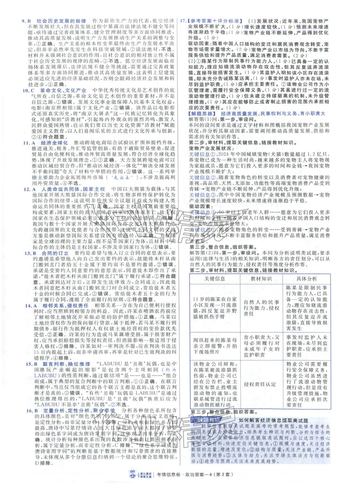 2026年高考領航卷政治&nbsp;第4頁