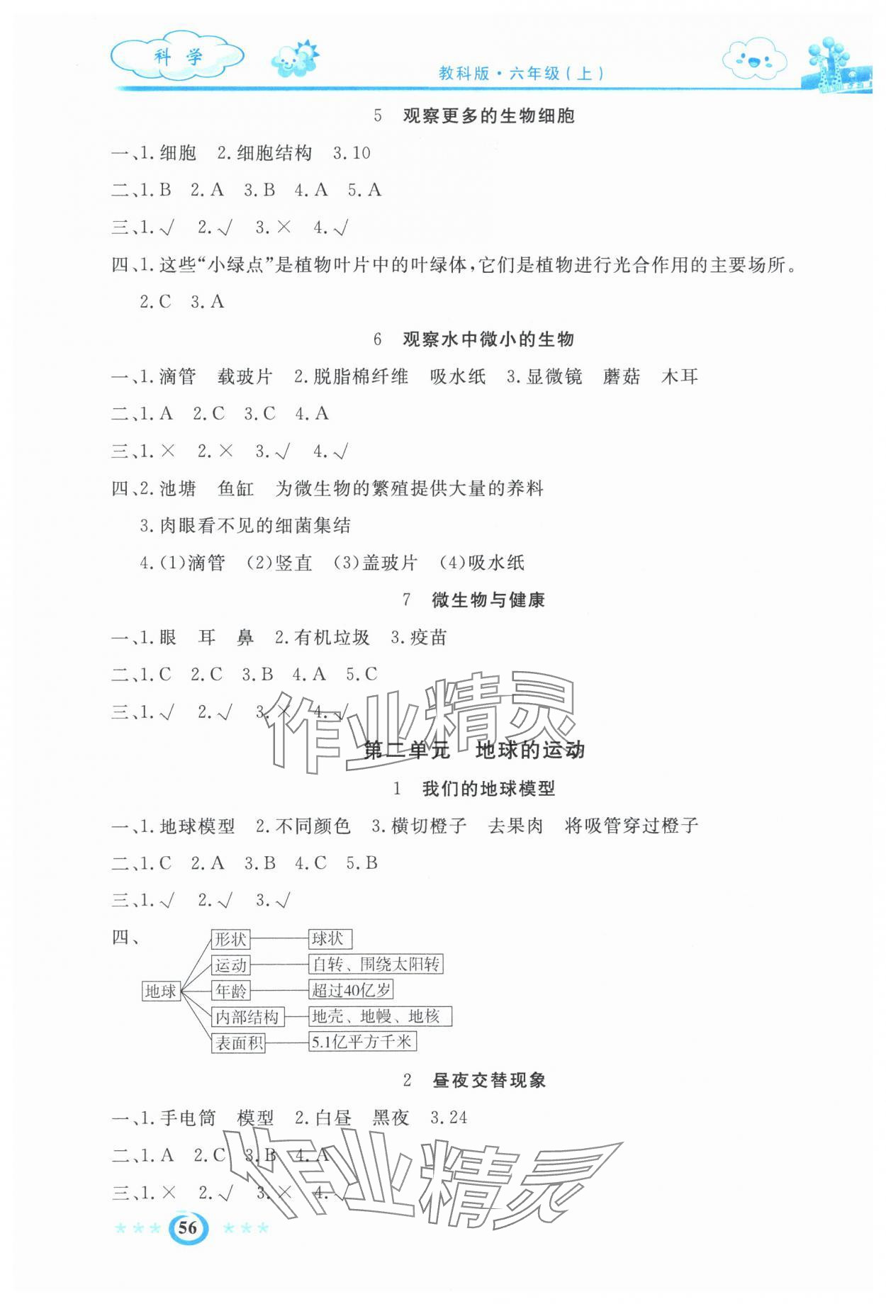 2024年智慧課堂密卷100分單元過關(guān)檢測六年級科學(xué)上冊 第2頁