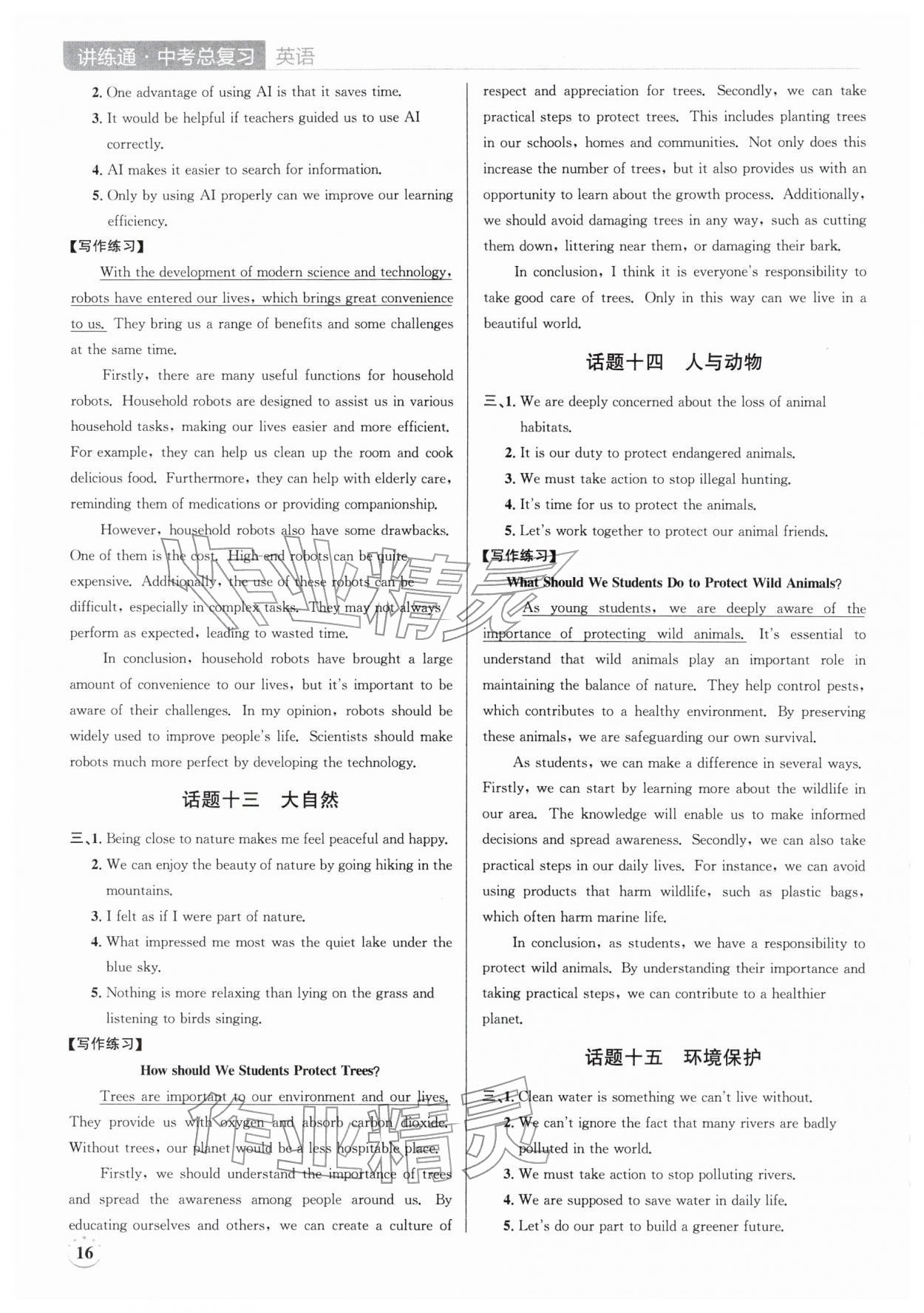 2026年广东名师讲练通中考总复习英语深圳专版&nbsp;第16页